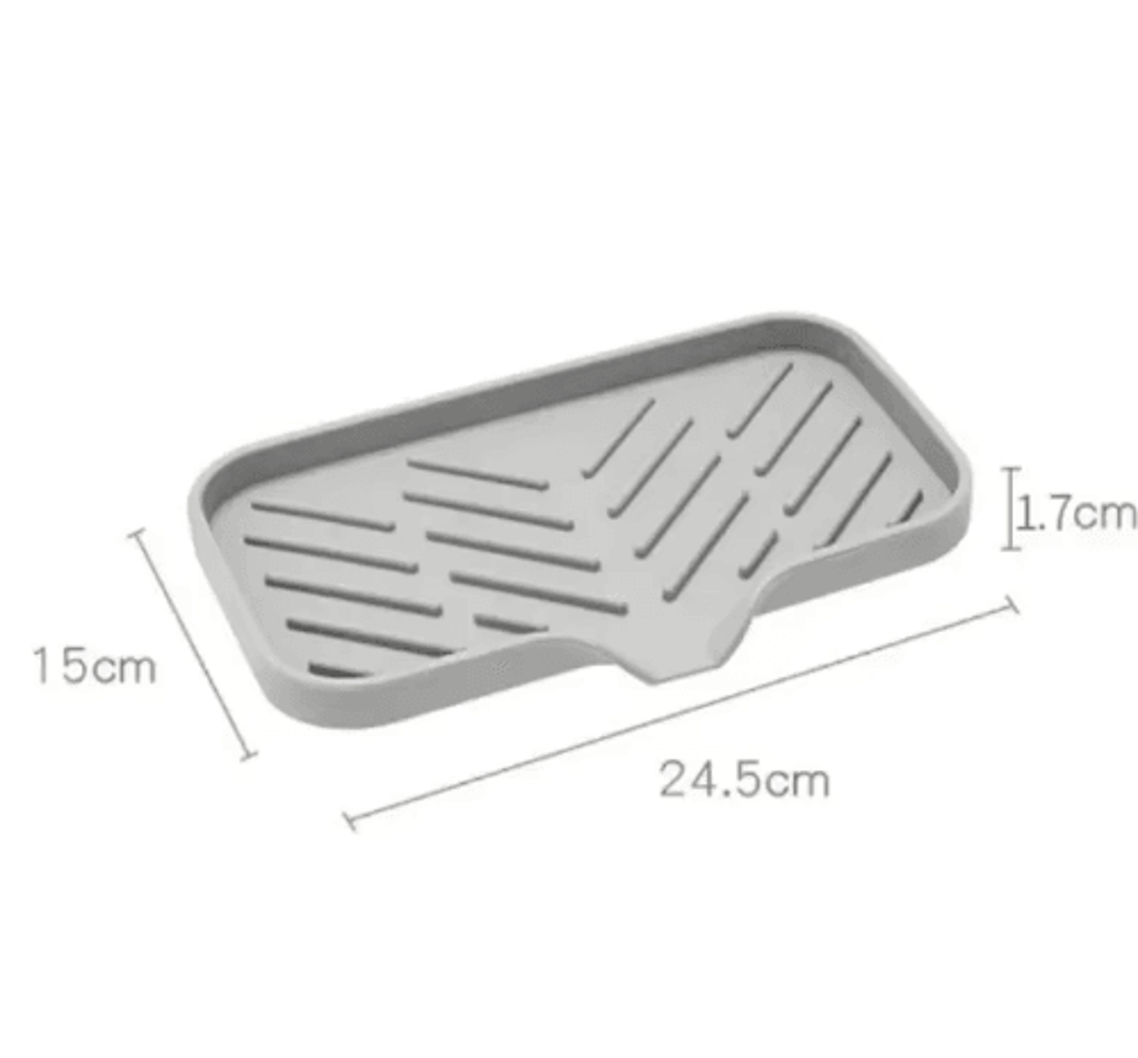 Silicone Sink Tray With Drainage For Soap Sponge  Brush Organization 12