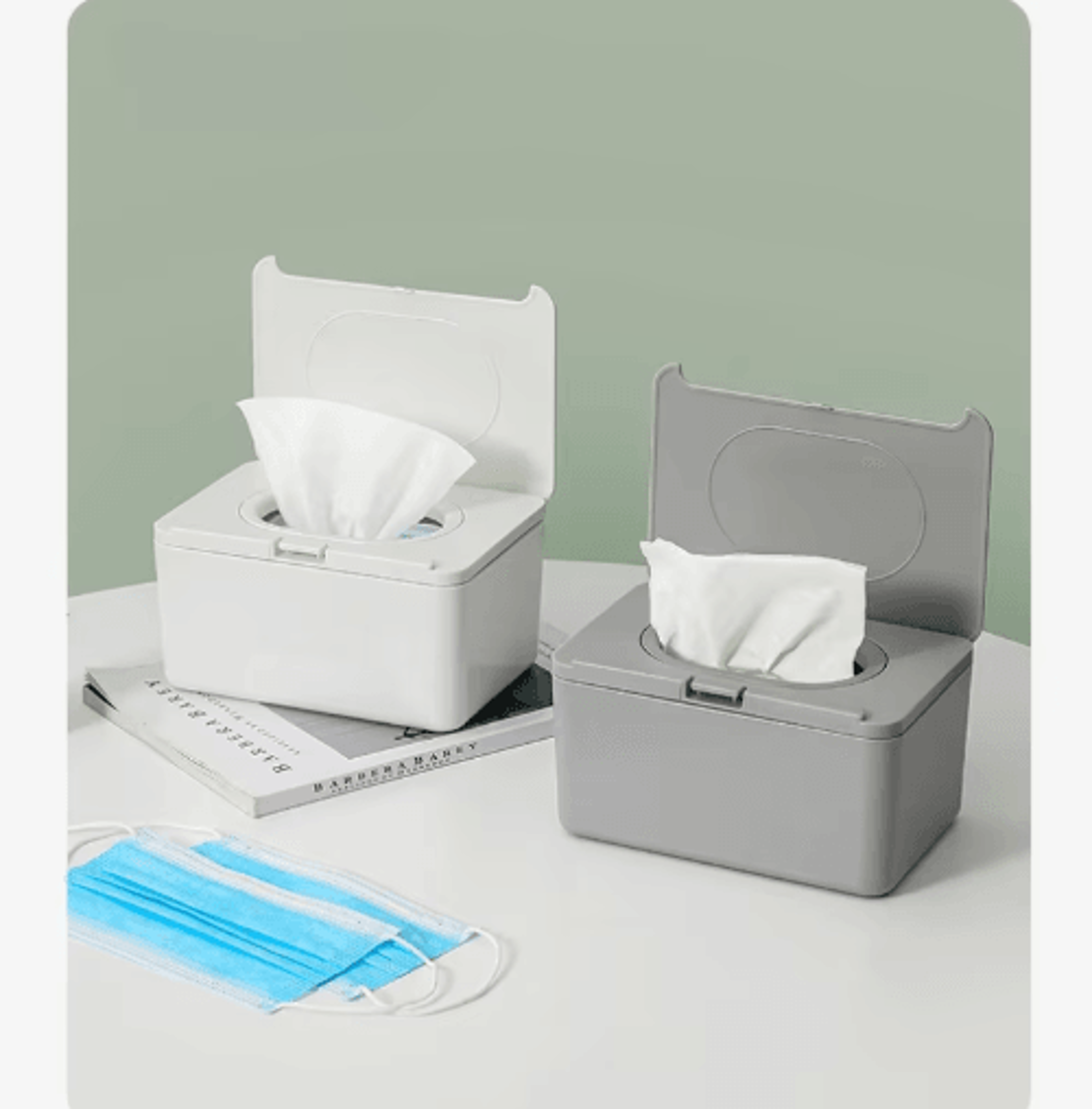 Automatic FlipTop Tissue  Wet Wipes Storage Box For Home And Office 0