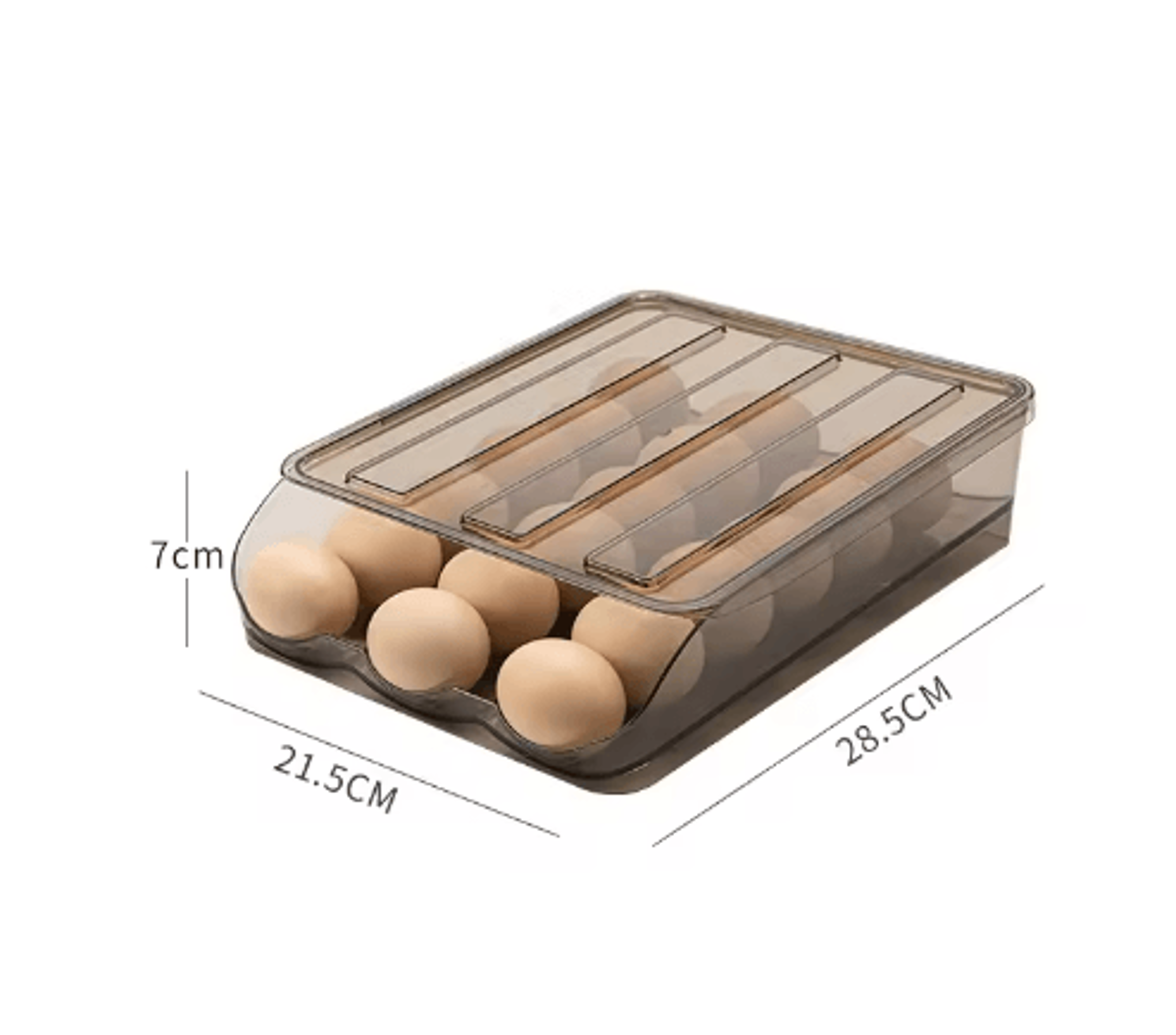 Automatic Rolling Egg Storage Container With Transparent Drawer Design 6