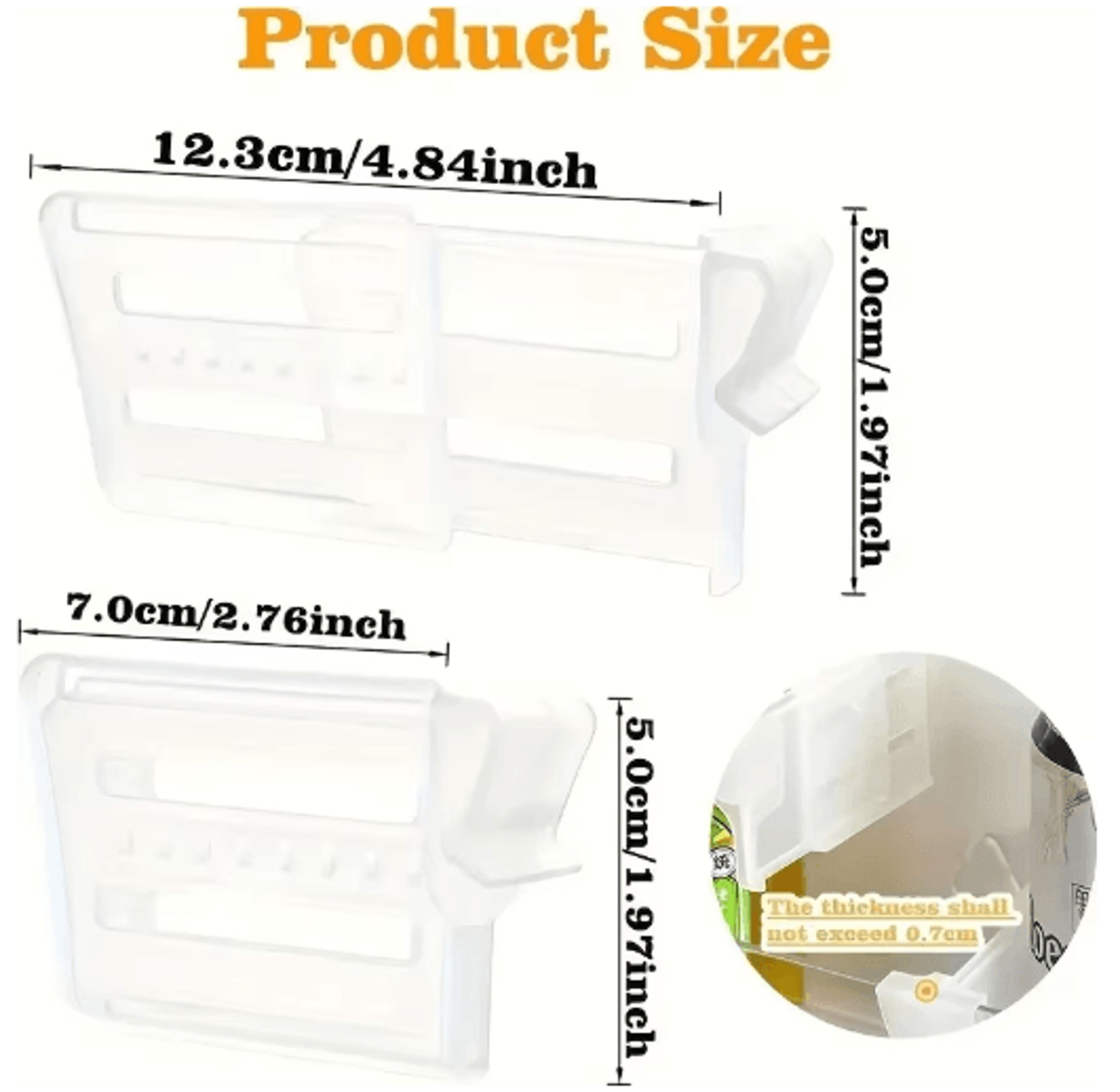 Adjustable Refrigerator Space Divider For Drinks Sauces  Fridge Organization 5