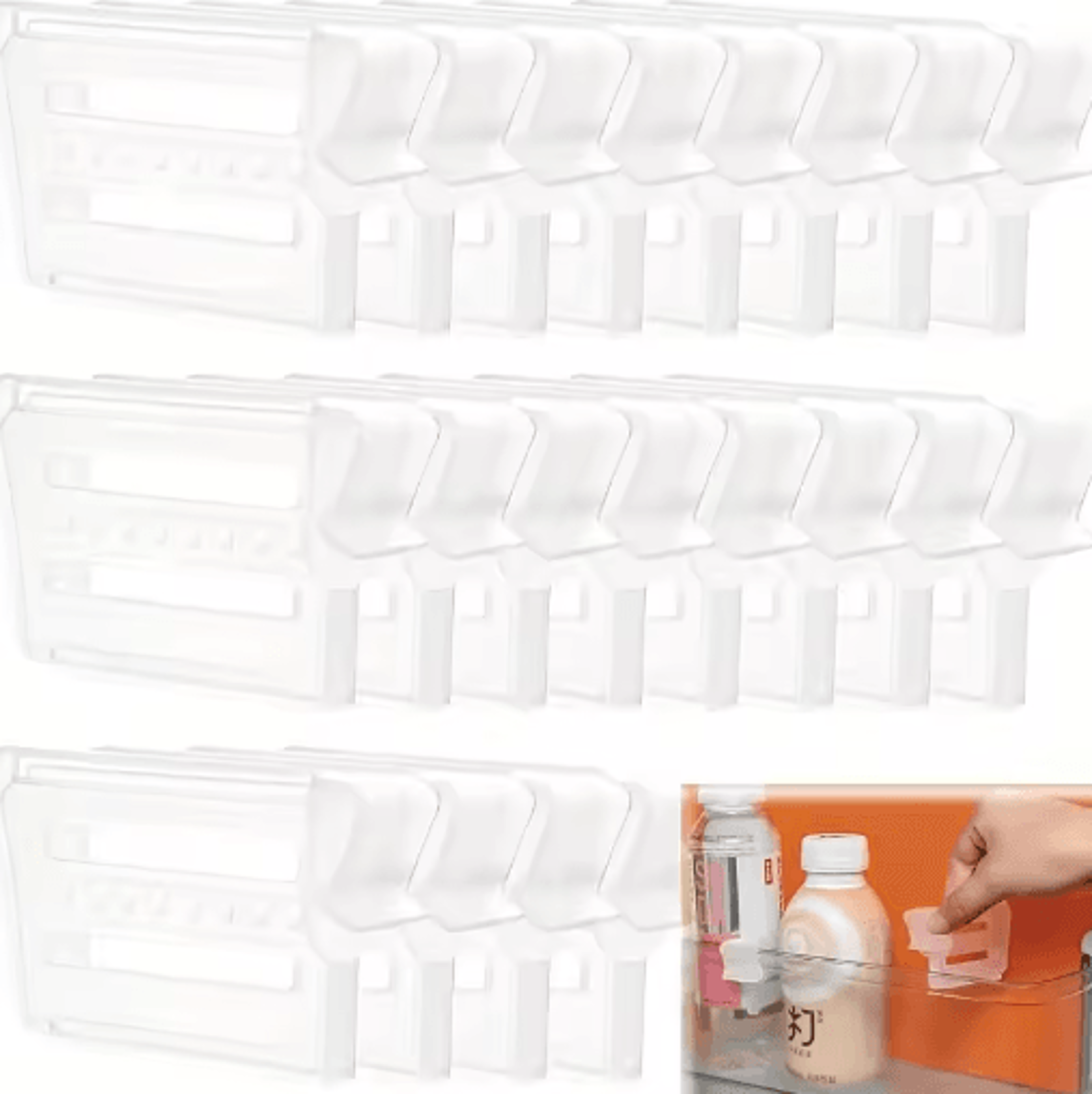 Adjustable Refrigerator Space Divider For Drinks Sauces  Fridge Organization 6
