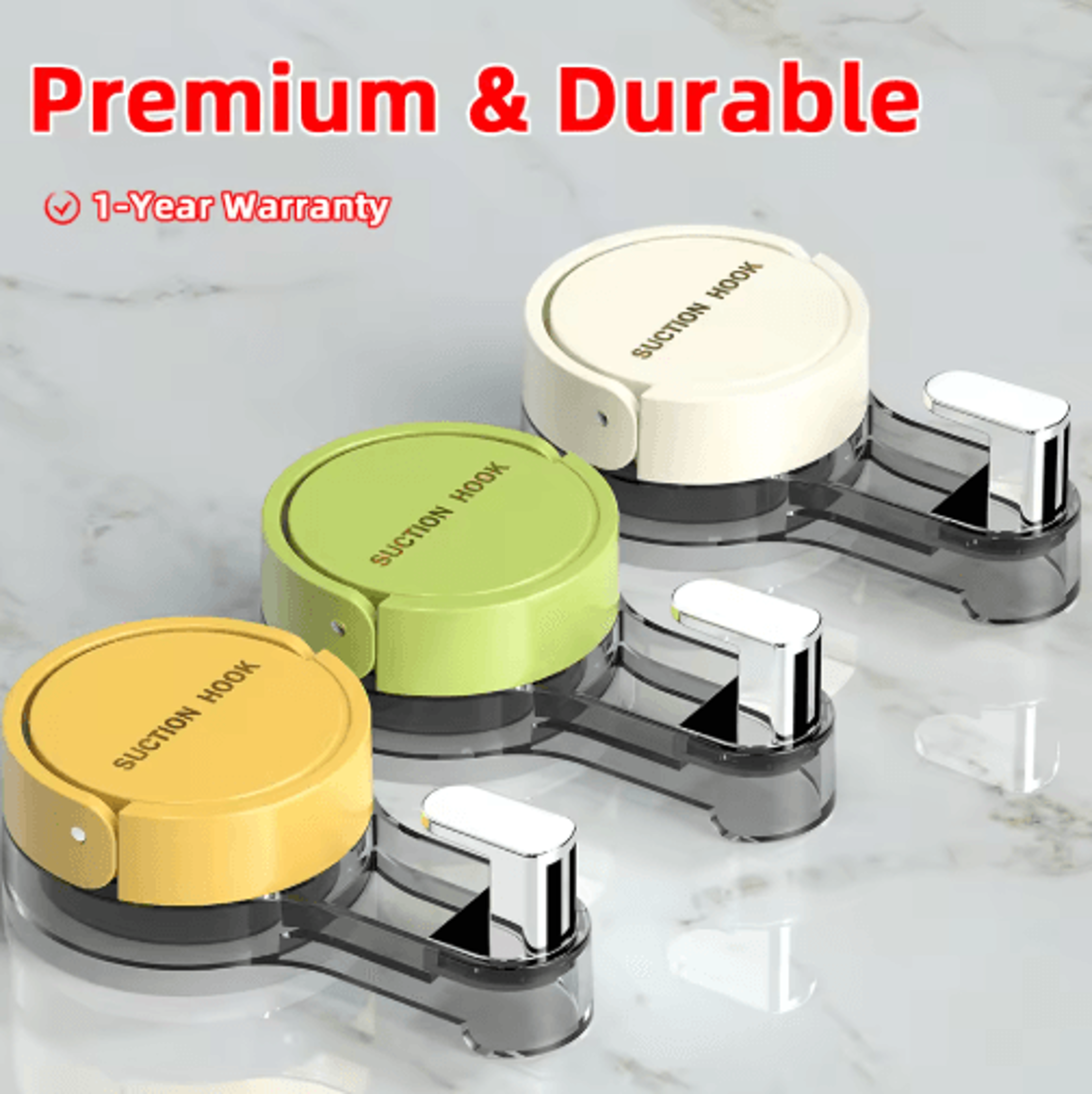 Strong Vacuum Suction Hooks For Bathroom Kitchen  Home Organization 6
