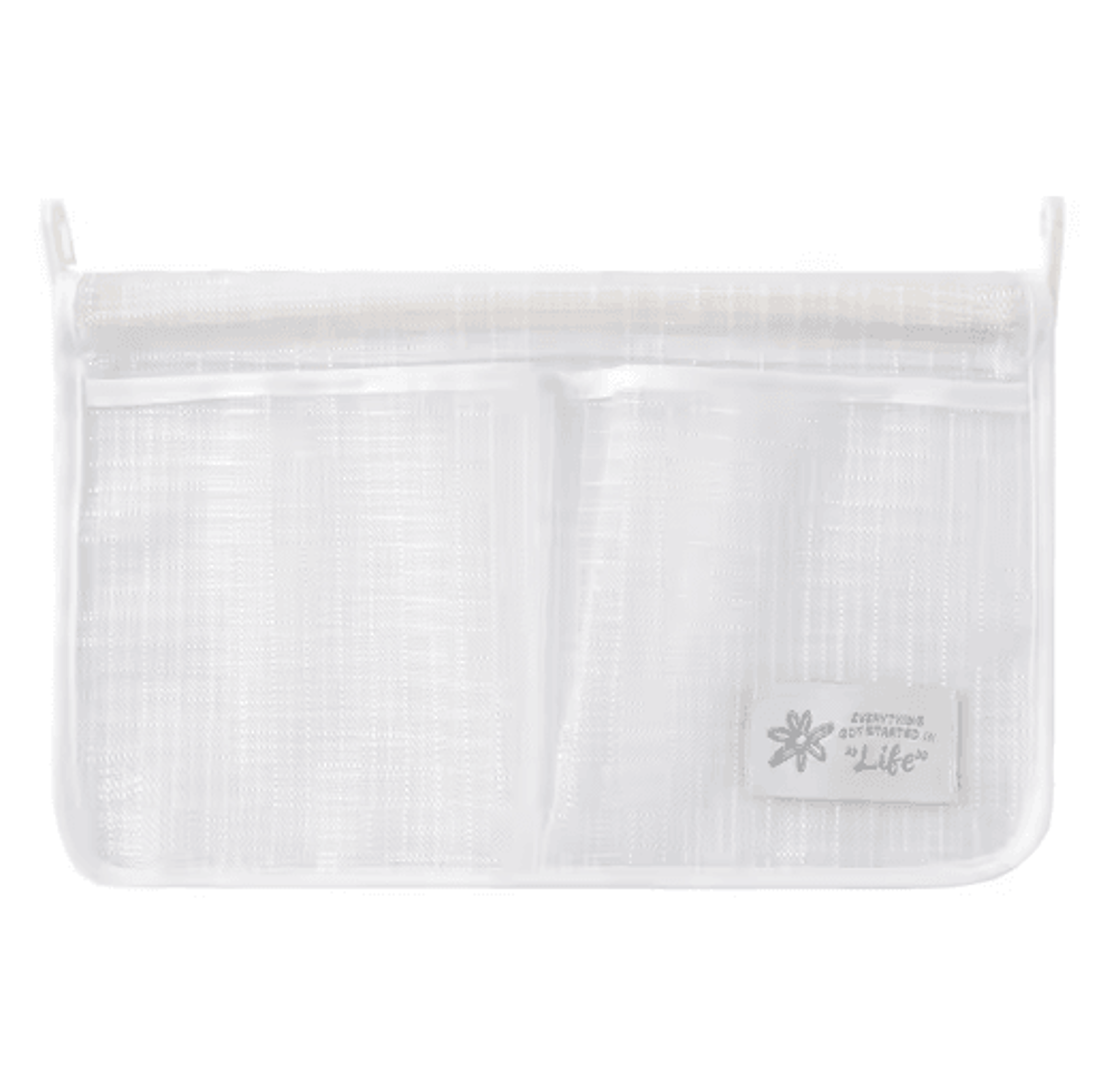 Refrigerator Hanging Mesh Storage Bag With Double Compartments 2