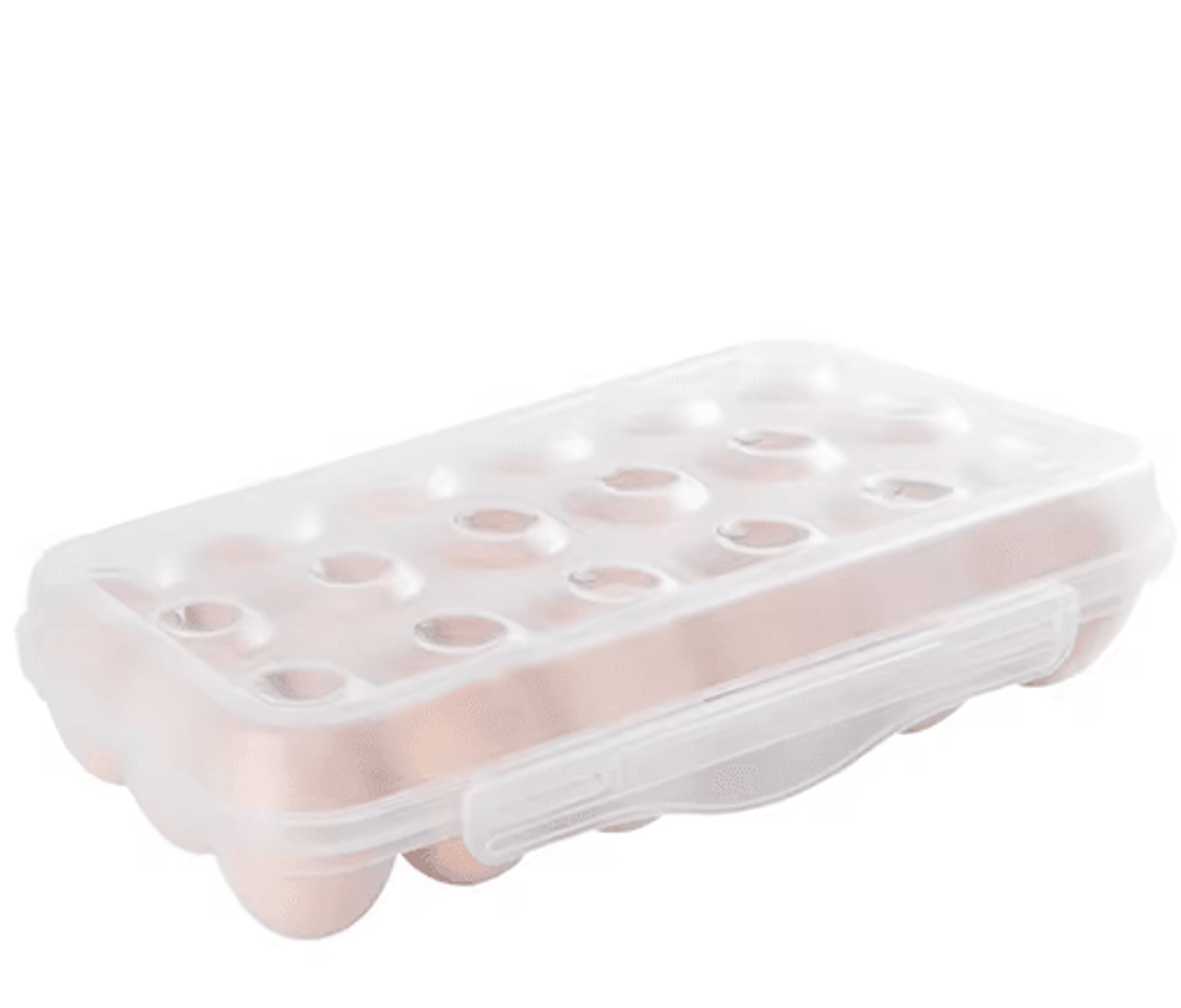 Egg Storage Box With Lid  1218 Grid Refrigerator Egg Organizer Tray 2