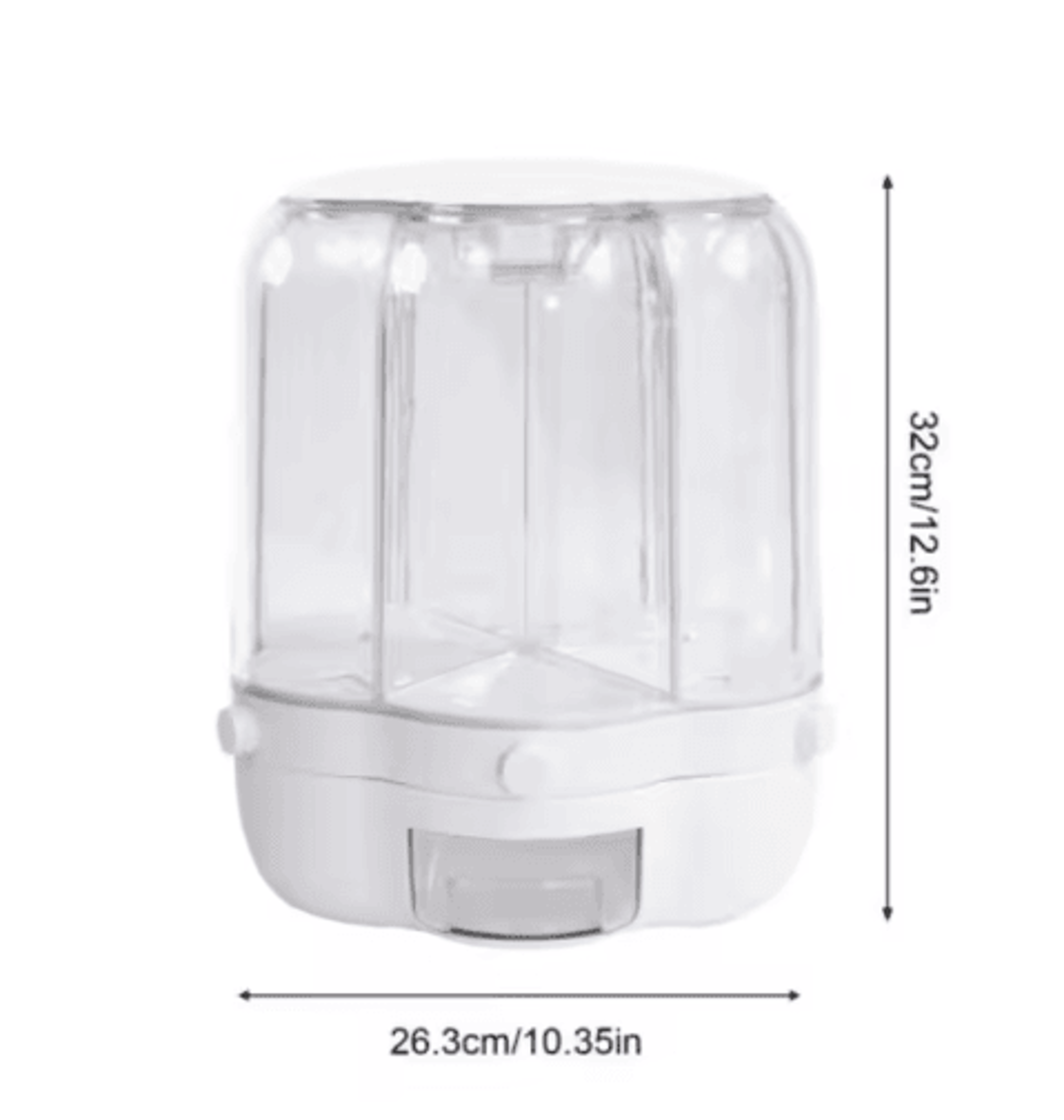 Rotating Rice  Grain Storage Container With Lid For Kitchen Organization 1