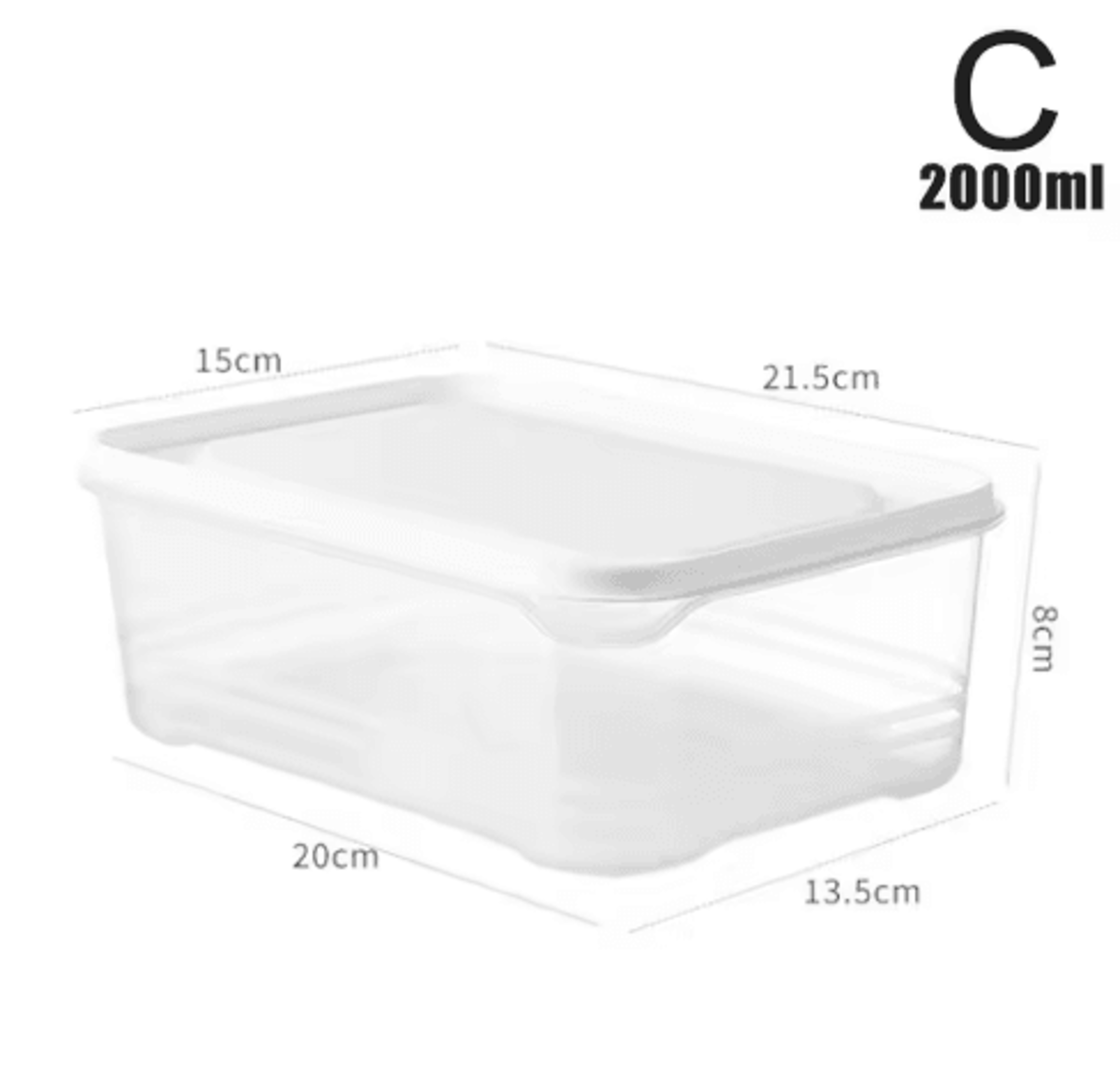 Refrigerator Dumpling Storage Container With Lid For Fresh Food Organization 1