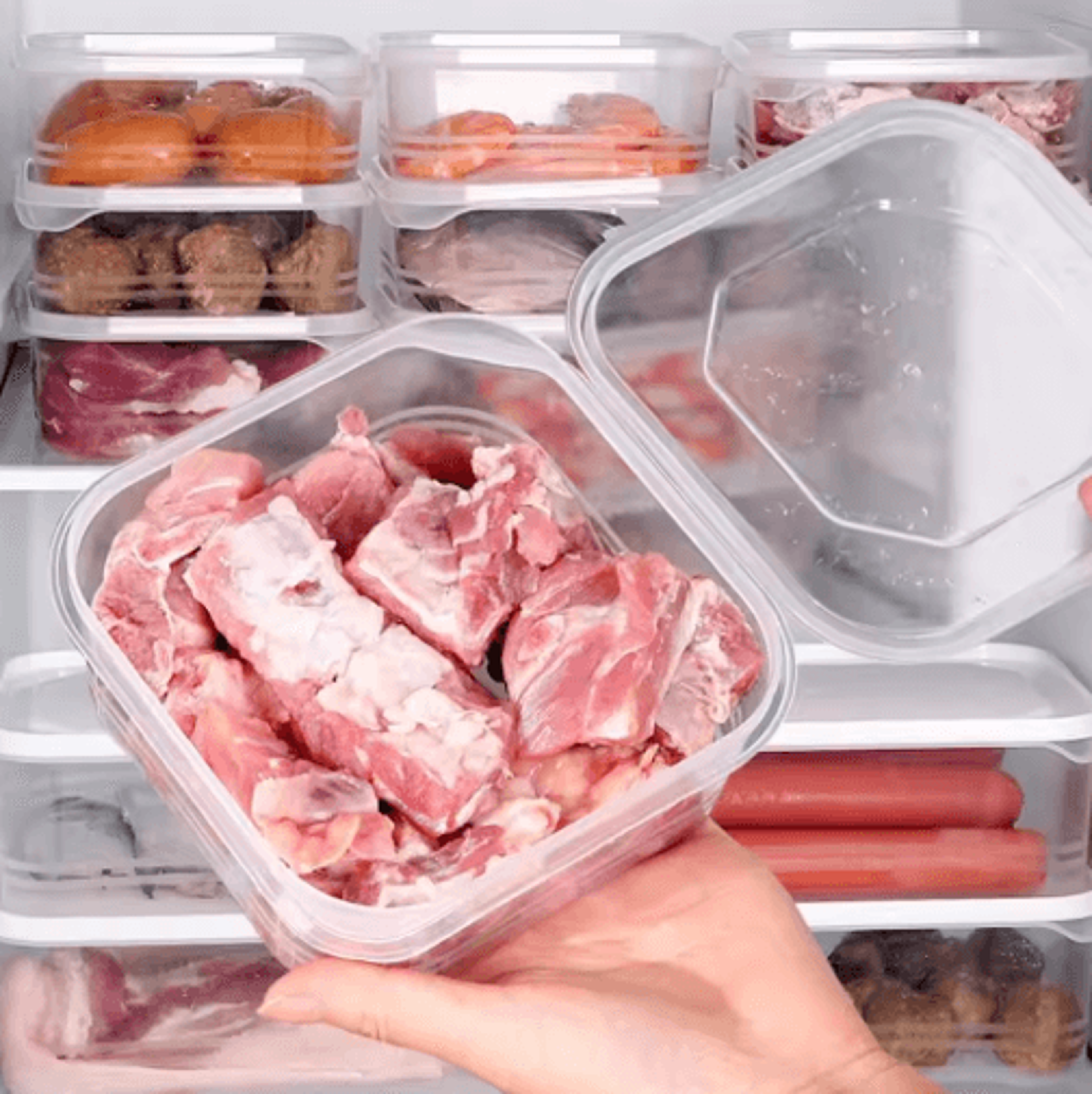 Refrigerator Dumpling Storage Container With Lid For Fresh Food Organization 5