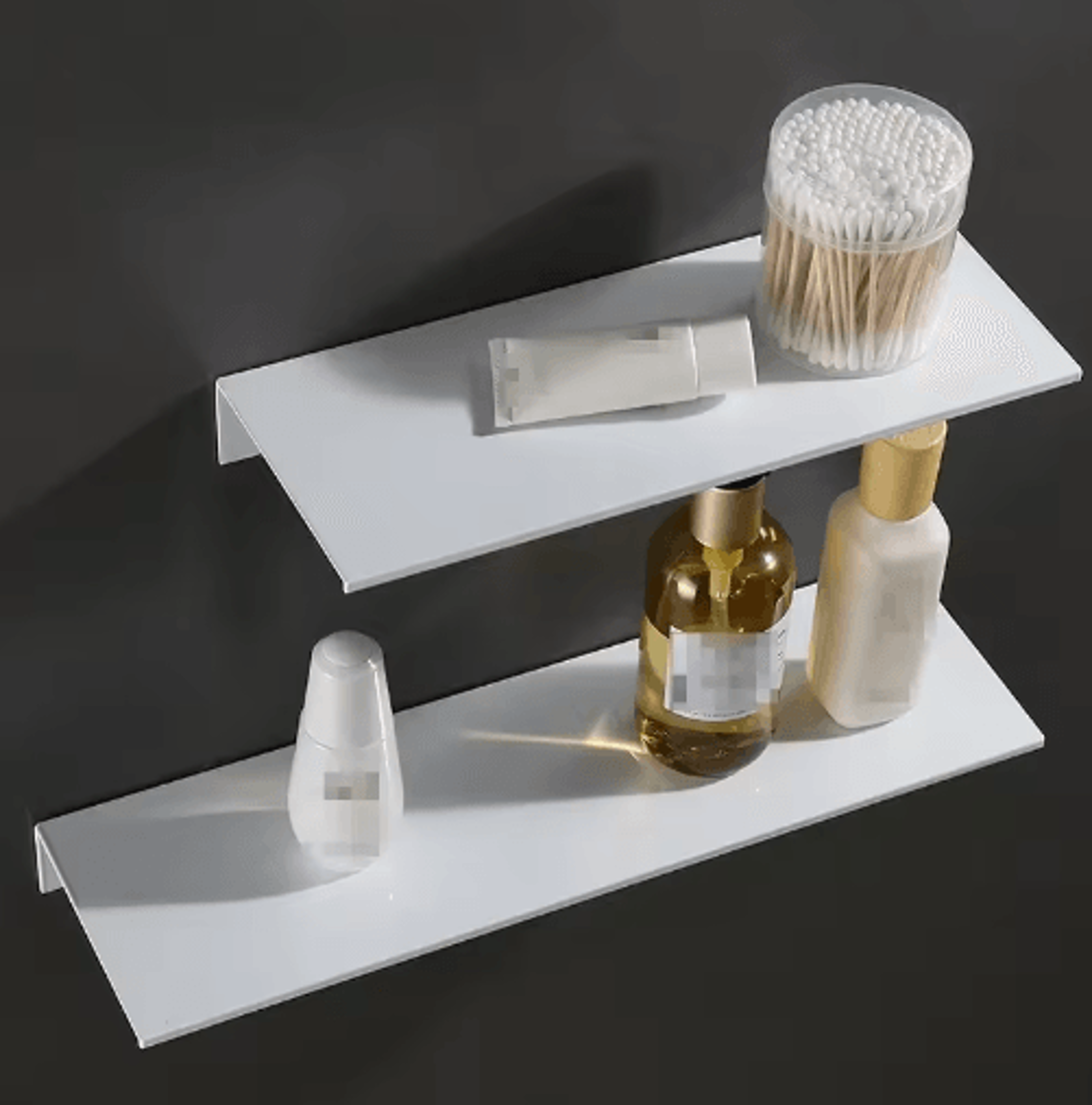 NoDrill Wall Storage Shelf For Bathroom  Kitchen Organization 0