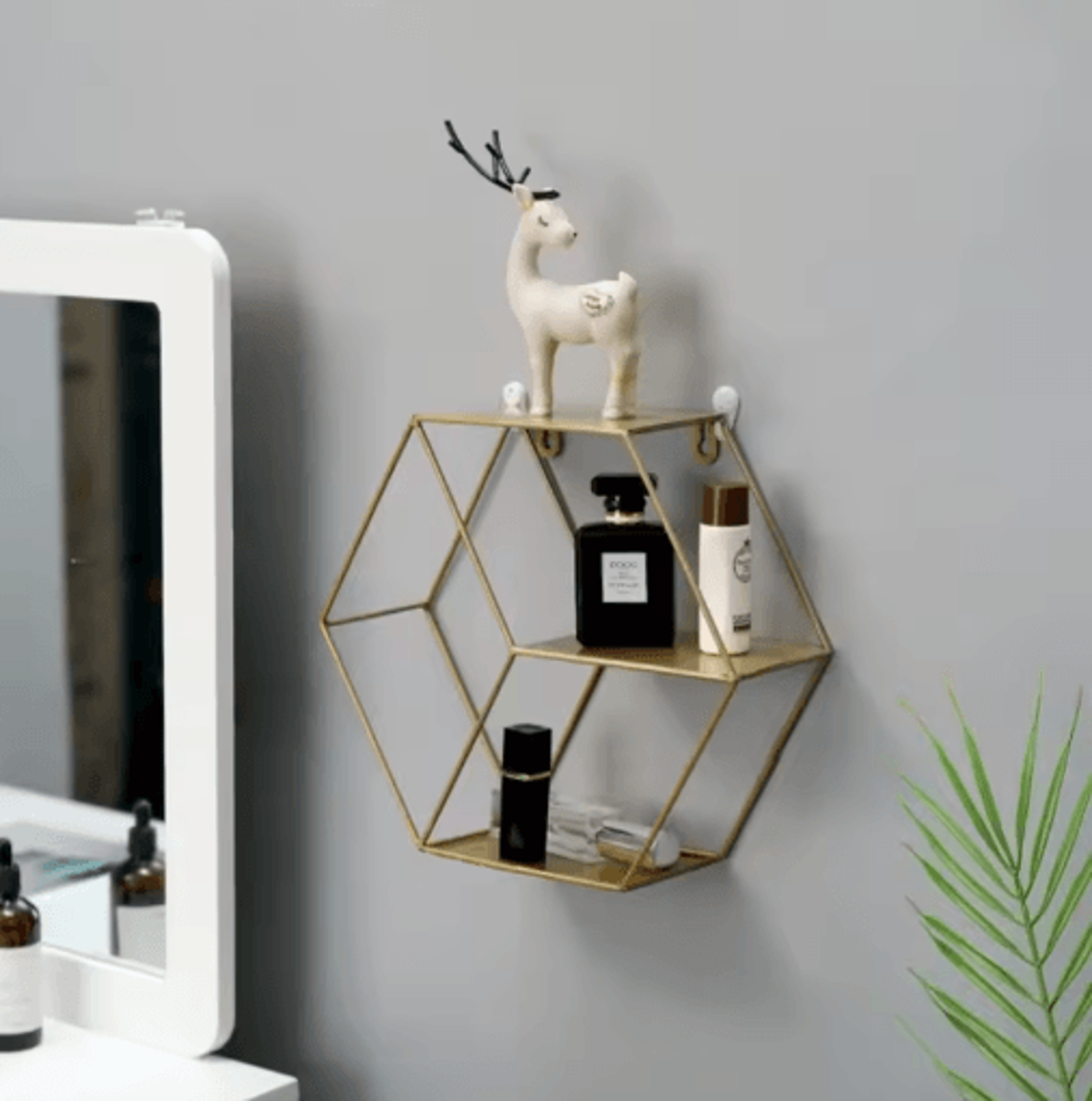 Nordic Round Floating Wall Shelf For Plants  Home Decor 7