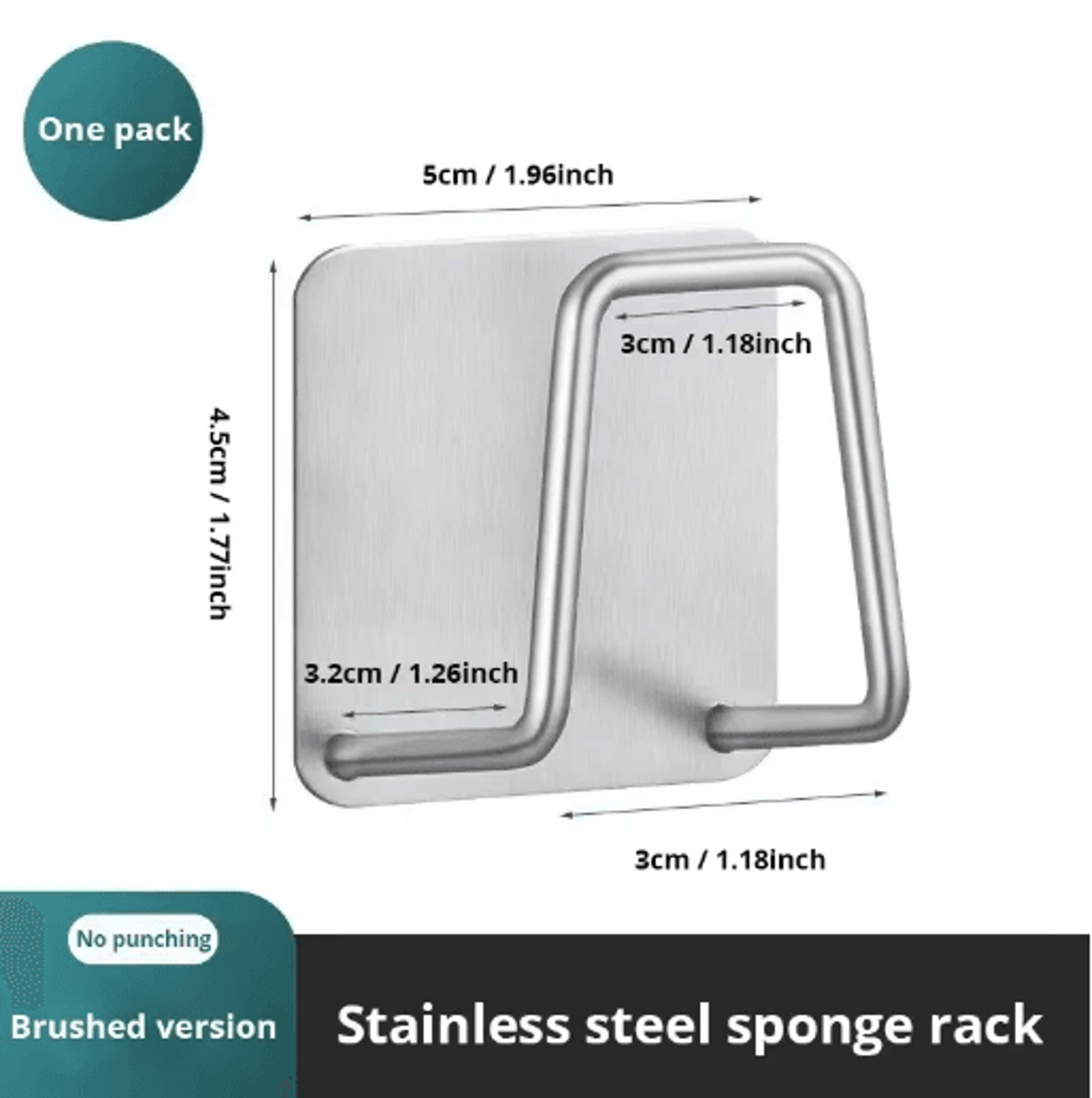 Stainless Steel Sink Sponge Holder Drain Rack Kitchen Organizer 2