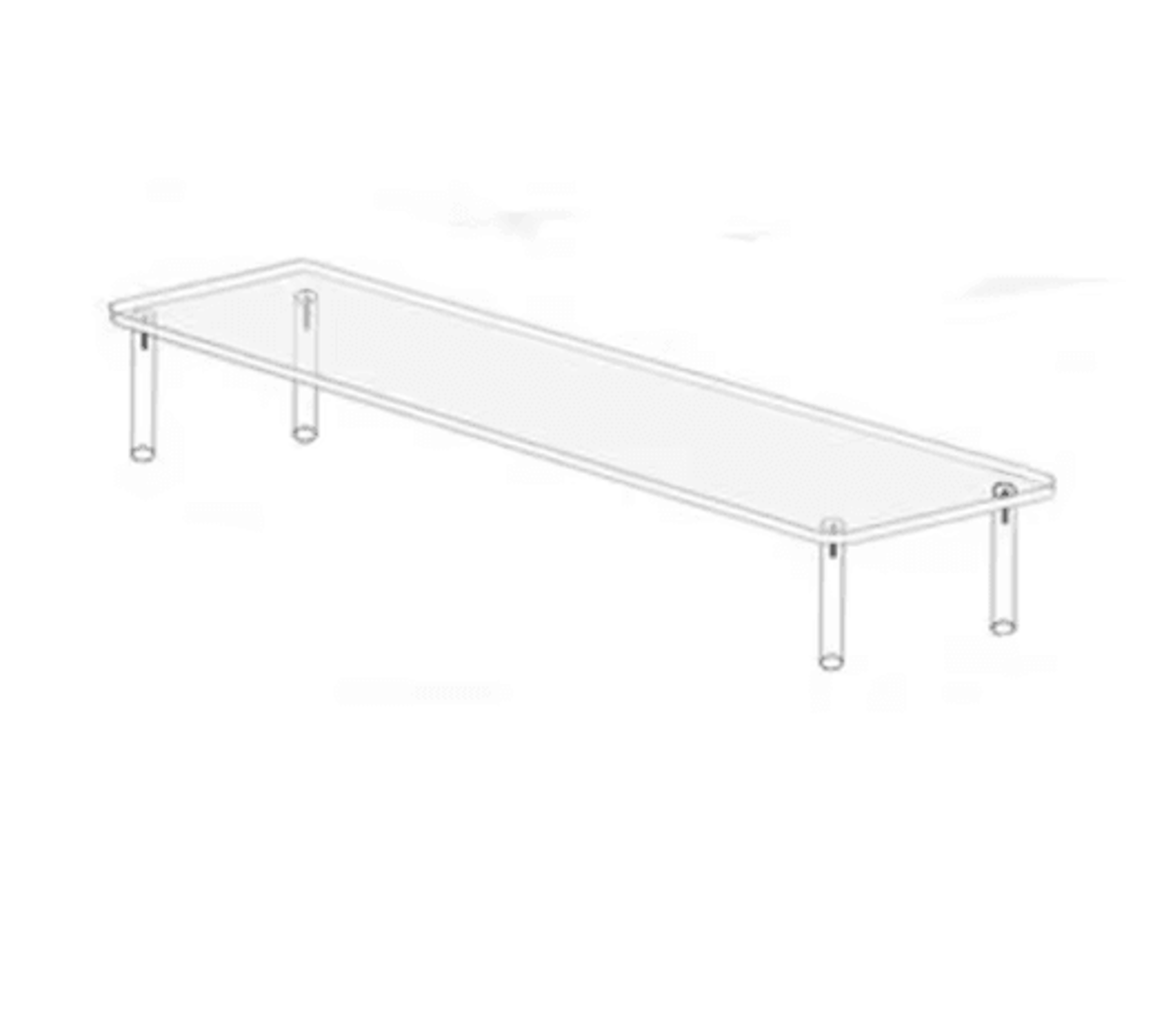 Clear Acrylic Display Stand  MultiTier Figurine  Makeup Display Shelf 203040CM 10