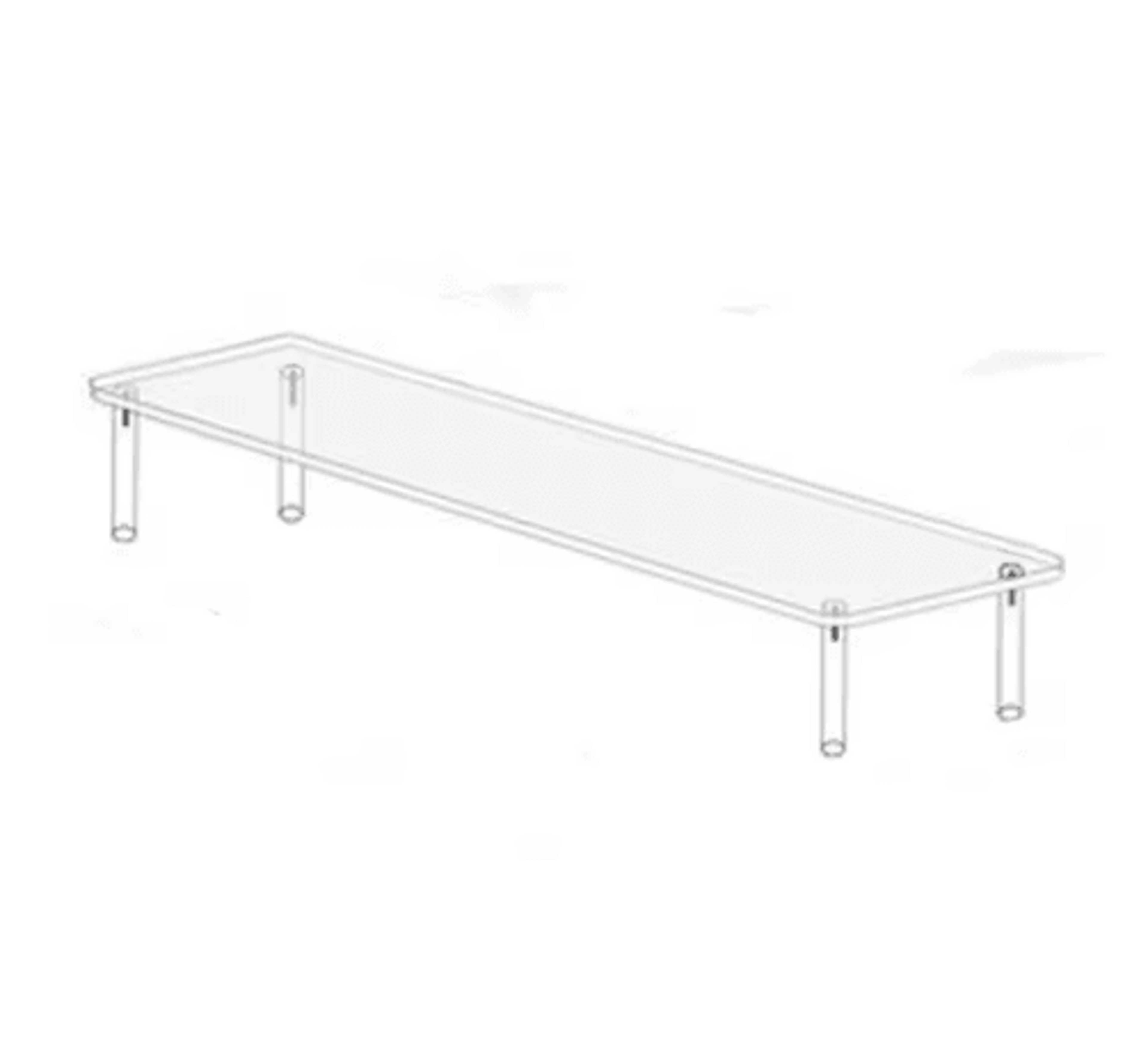 Clear Acrylic Display Stand  MultiTier Figurine  Makeup Display Shelf 203040CM 14