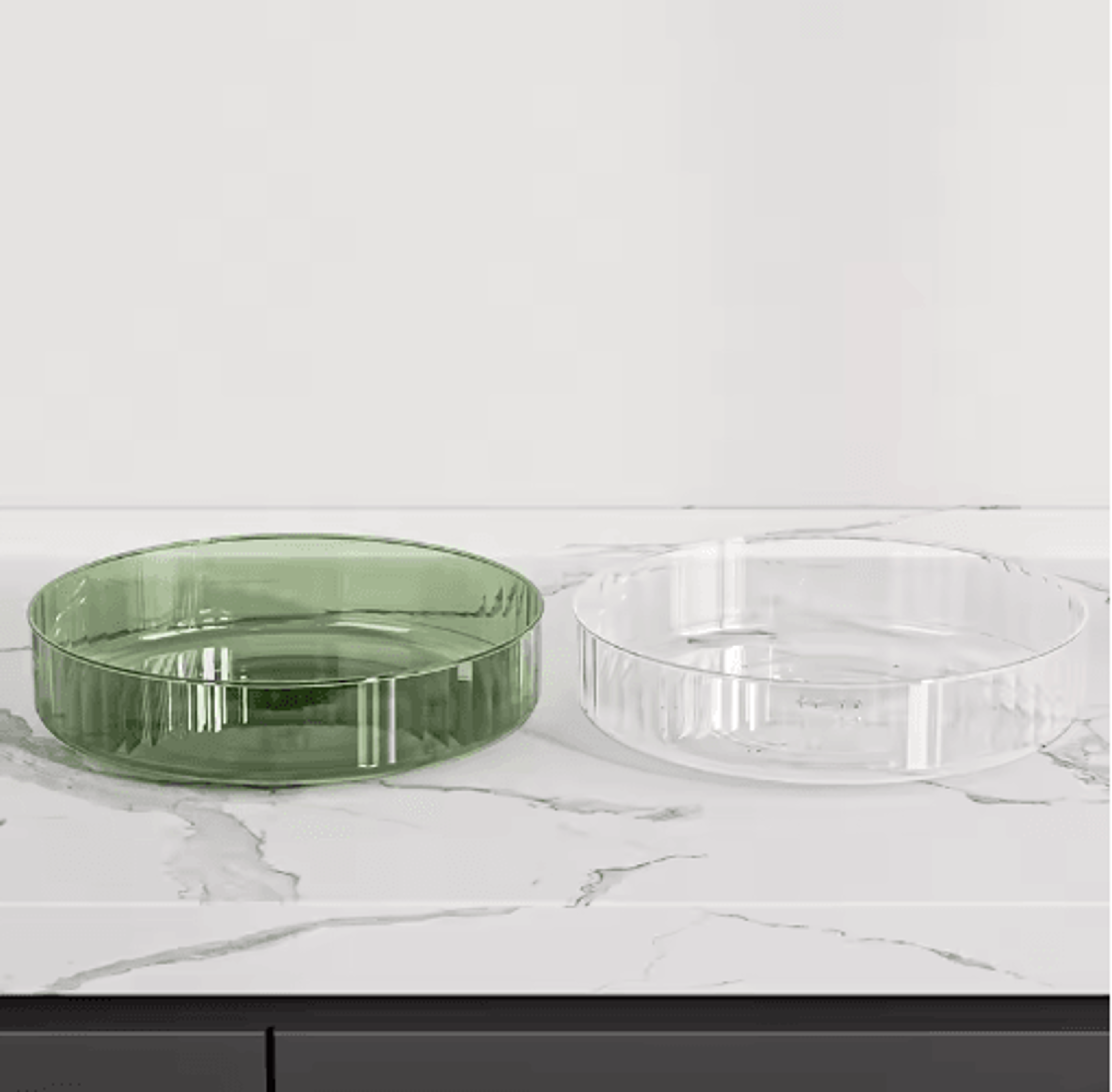 360 Rotating Lazy Susan Organizer  Clear Fridge  Kitchen Storage Tray 5