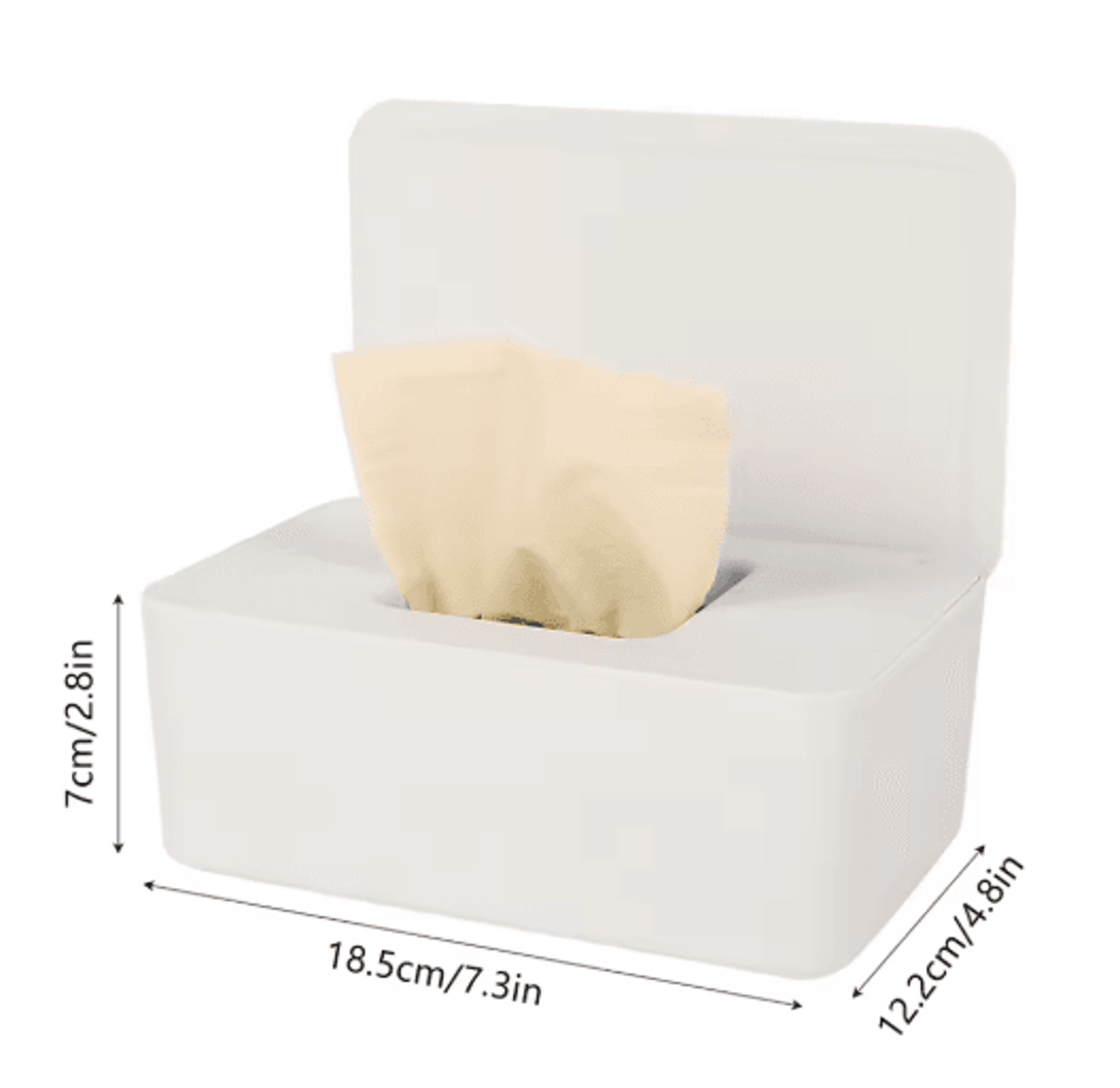 Dustproof Wet Wipes Dispenser Box With Lid  Portable Tissue Storage Organizer 2