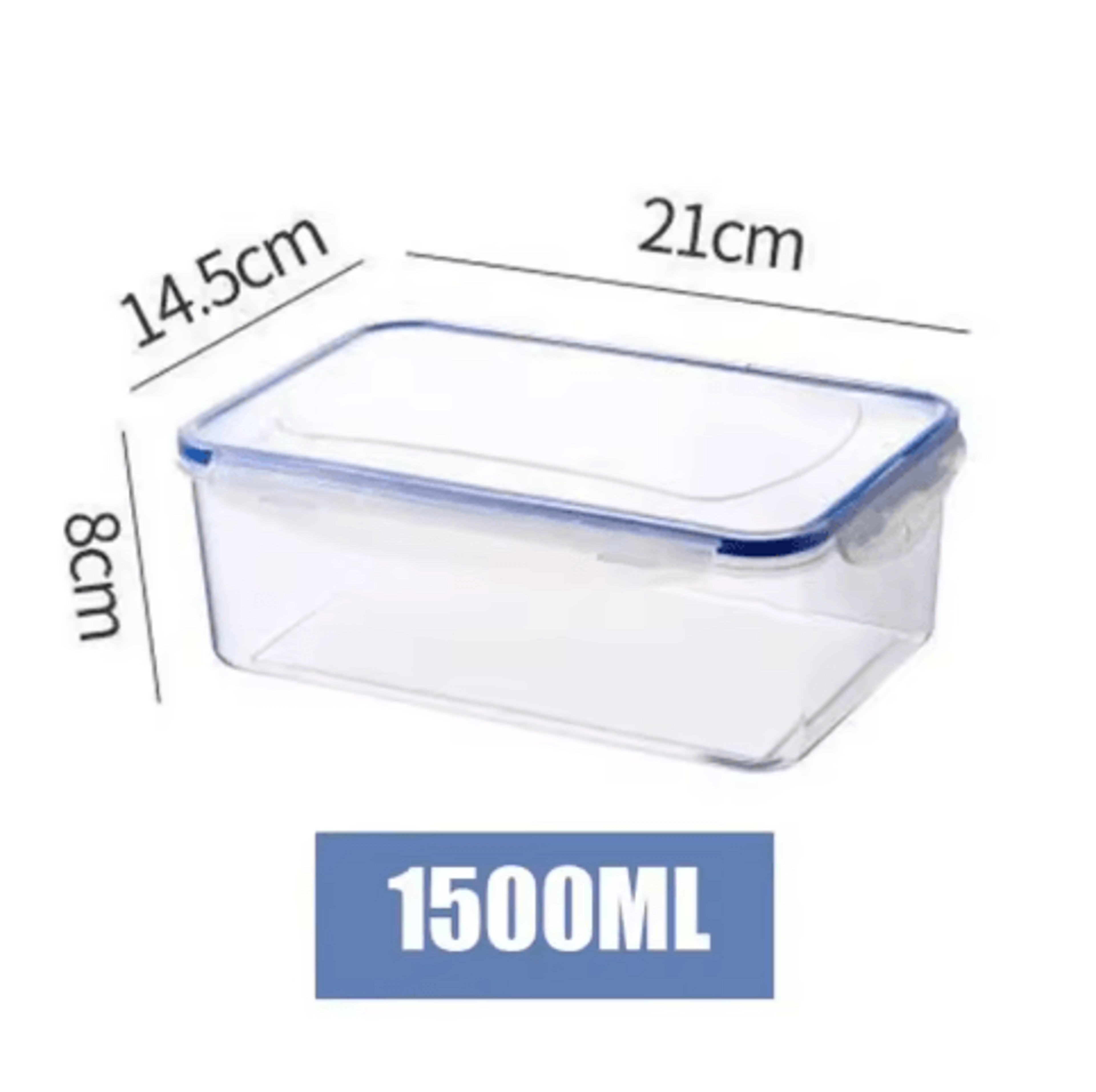 Refrigerator Fresh Keeping Storage Box With Lid  Portable Food Container 1PC4PCS 1
