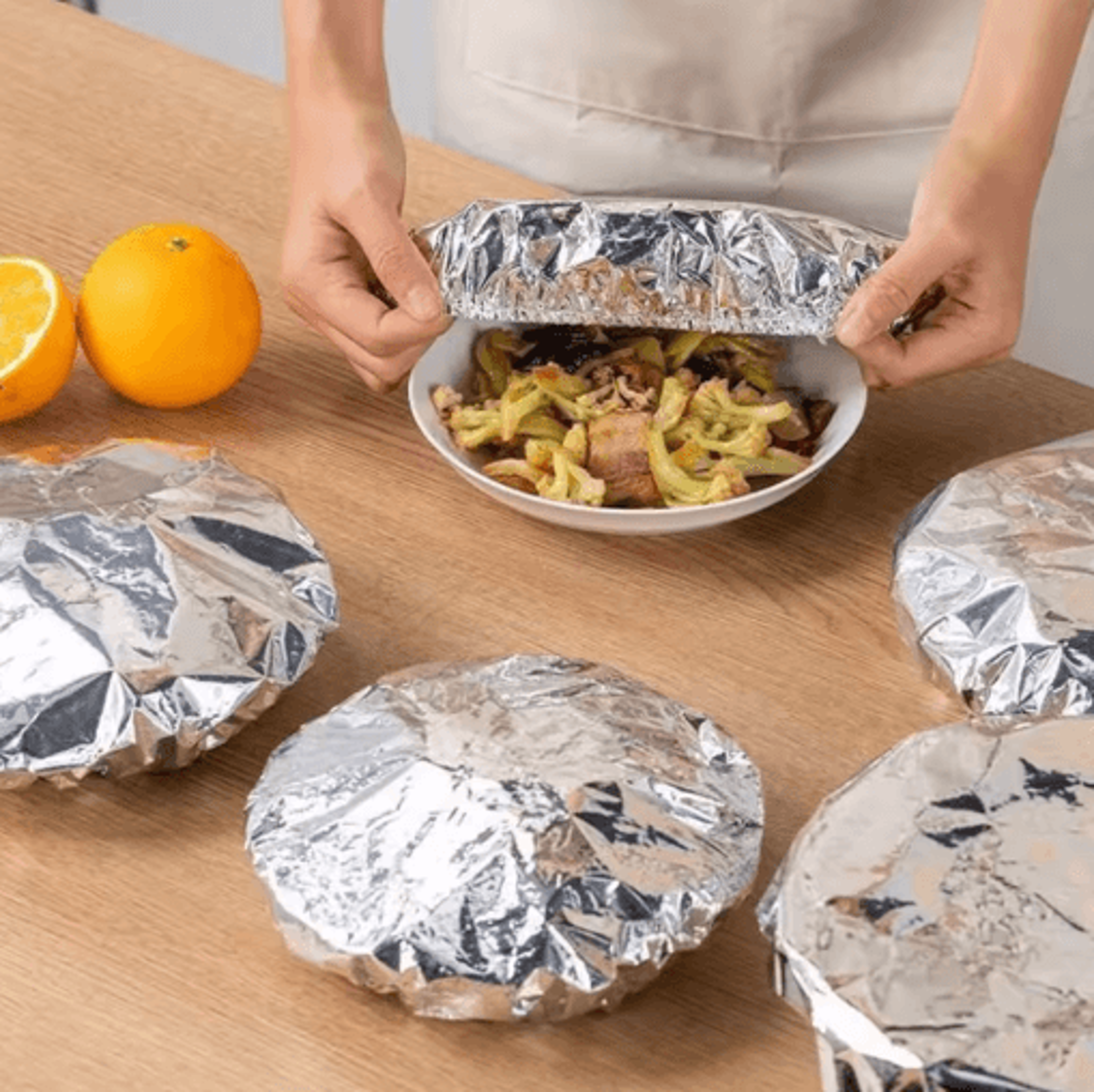 reusable food-grade aluminum foil roll – heat-resistant food wrap for baking & food storage