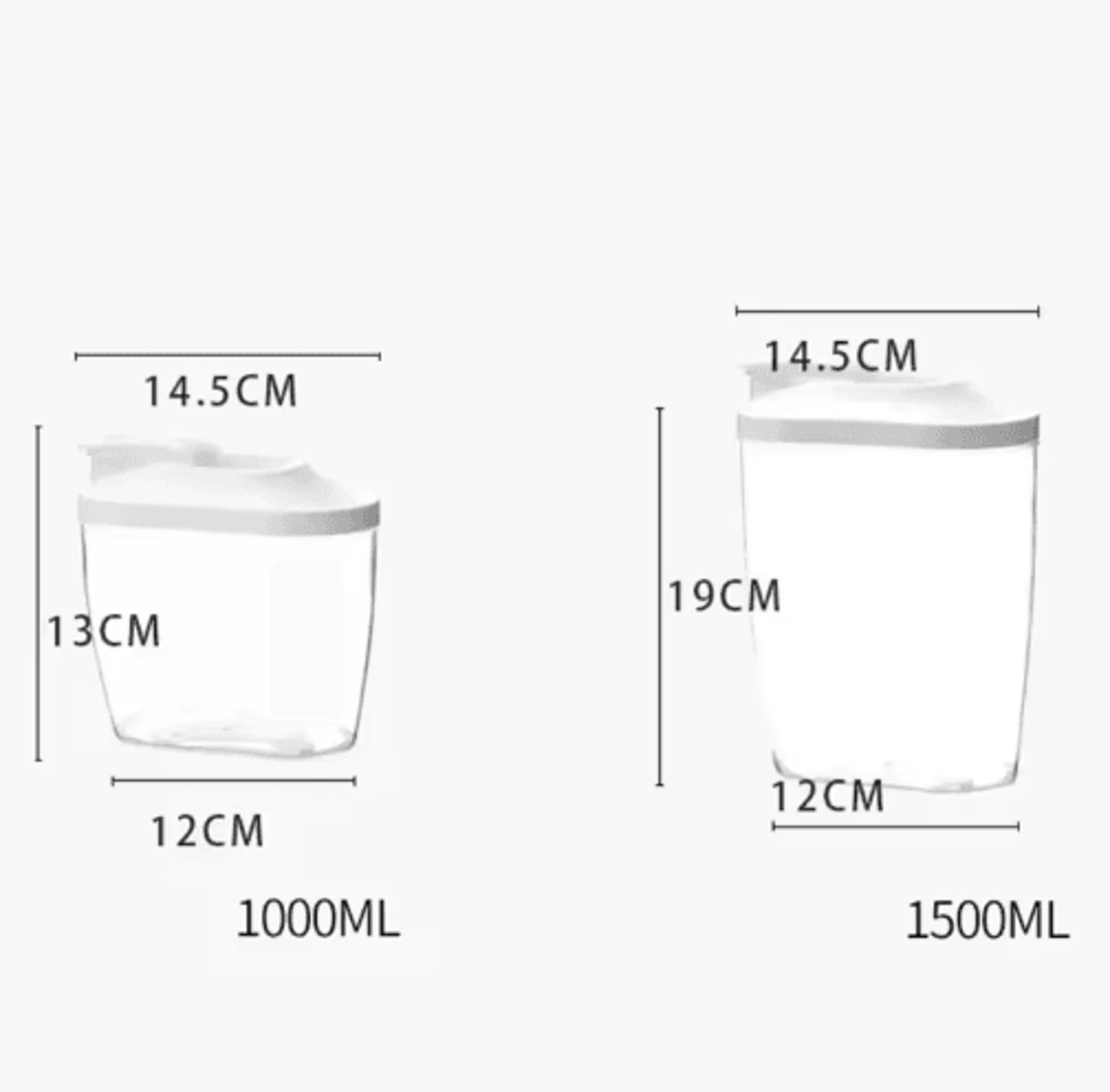 Airtight Grain Storage Container  MoistureProof Rice  Dry Food Storage Bin 5