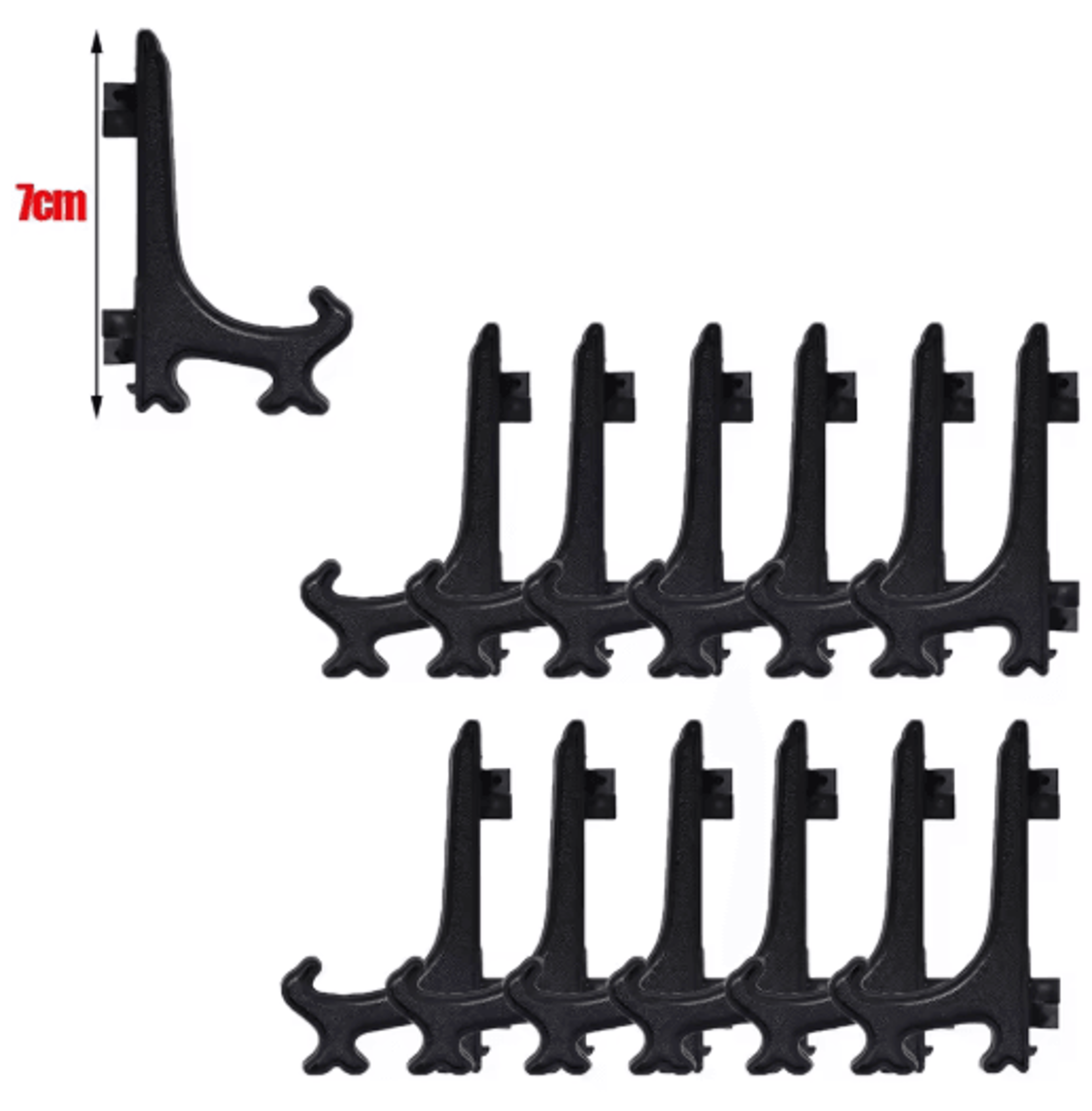 20Pack Clear Acrylic Display Easels Tabletop Plate Photo  Frame Display Stands 4