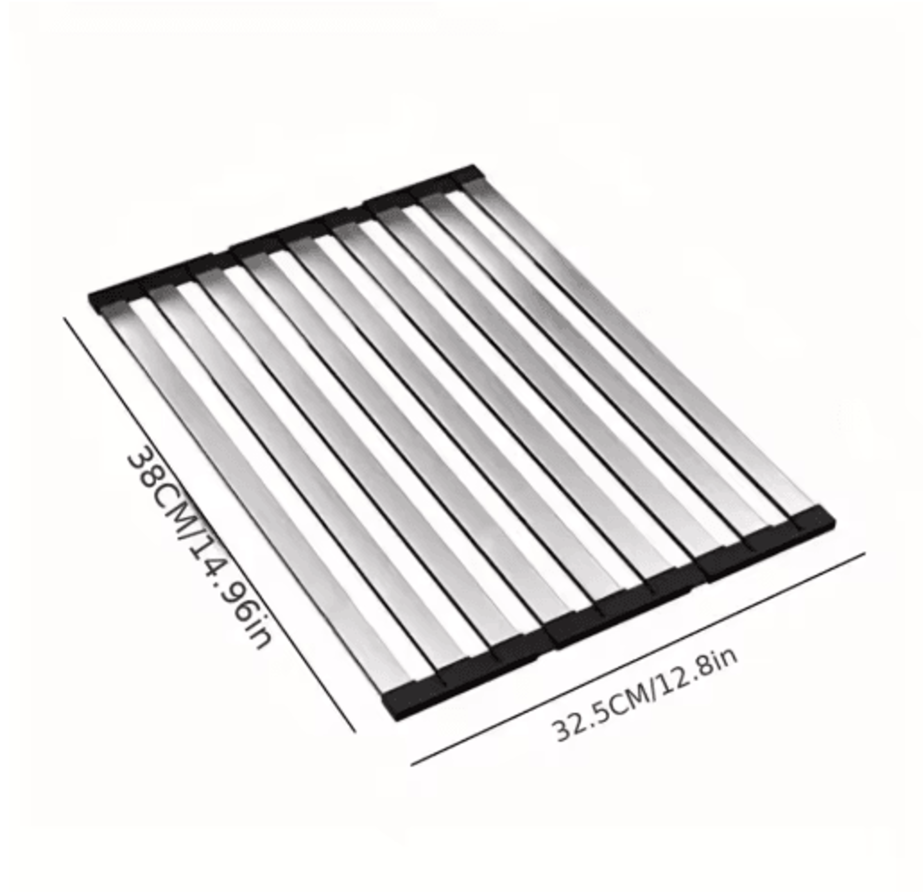 304 Stainless Steel OvertheSink Dish Drying Rack  Foldable  Expandable Drain Basket 2