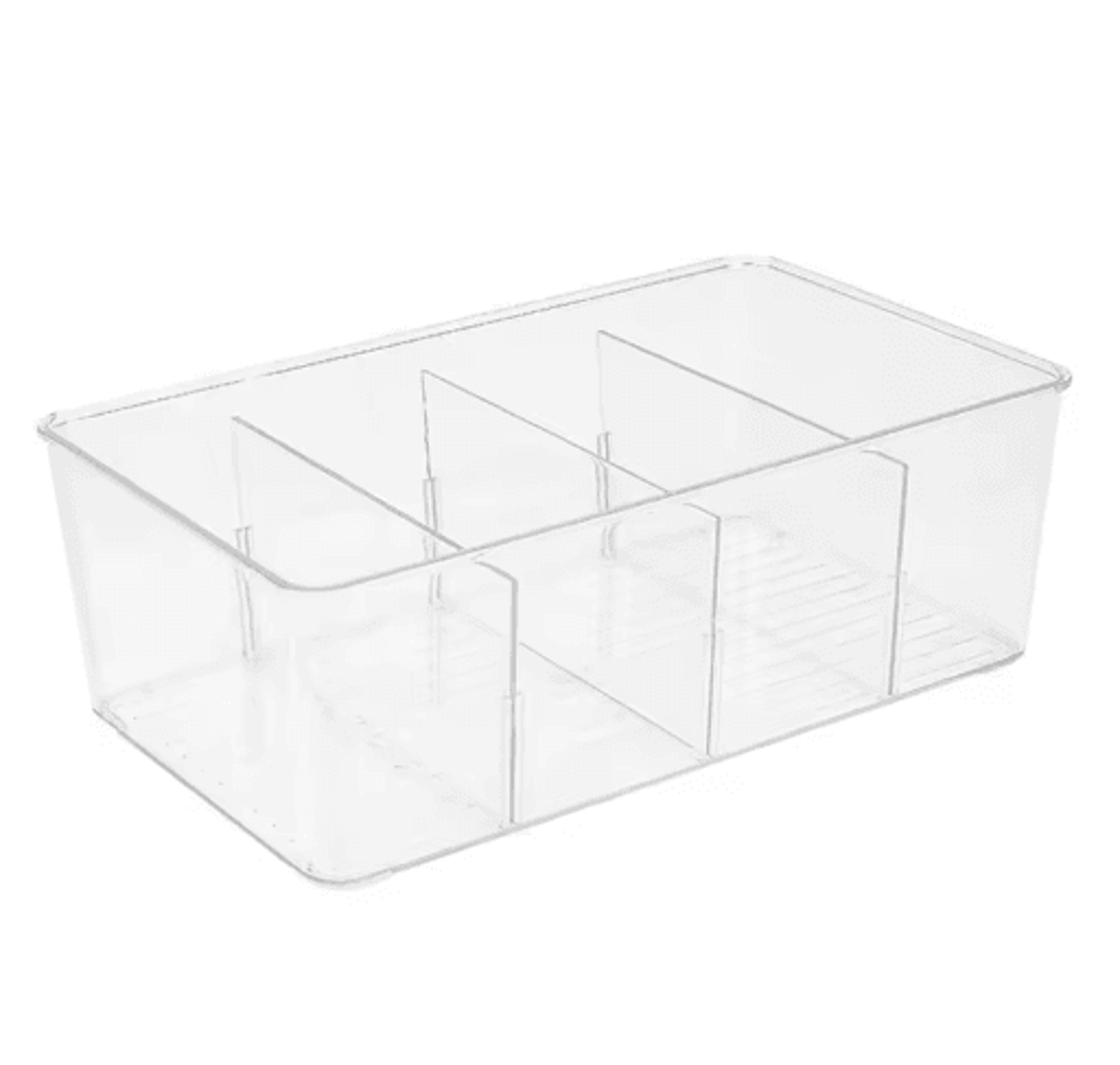 Acrylic Transparent Tea Bag Storage Box With Lid  MultiCompartment Tea Bag Organizer  Coffee Condim 0