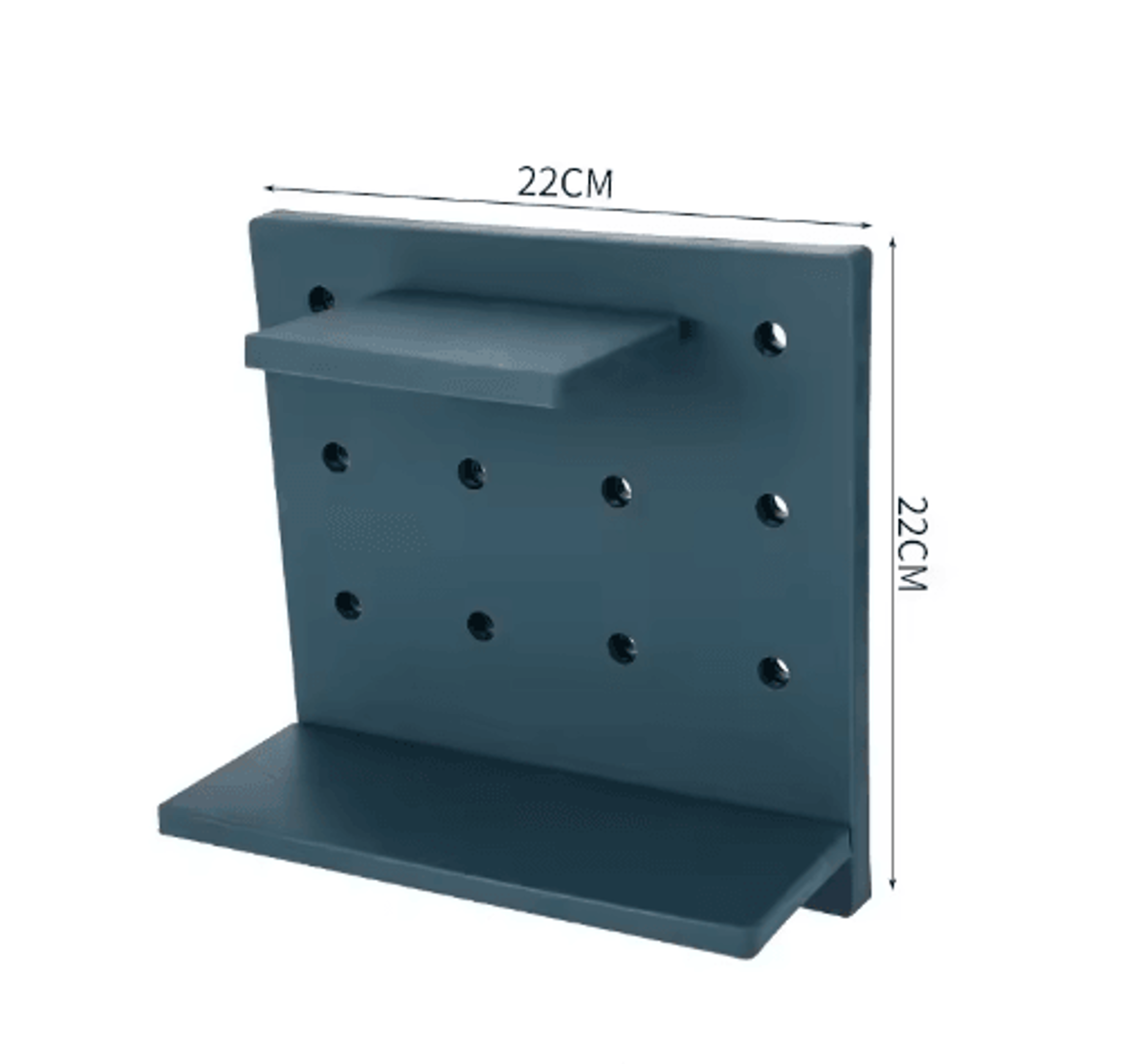 PunchFree Pegboard Wall Organizer  Modular Display Stand  Wall Storage Shelf For Home Organization 1