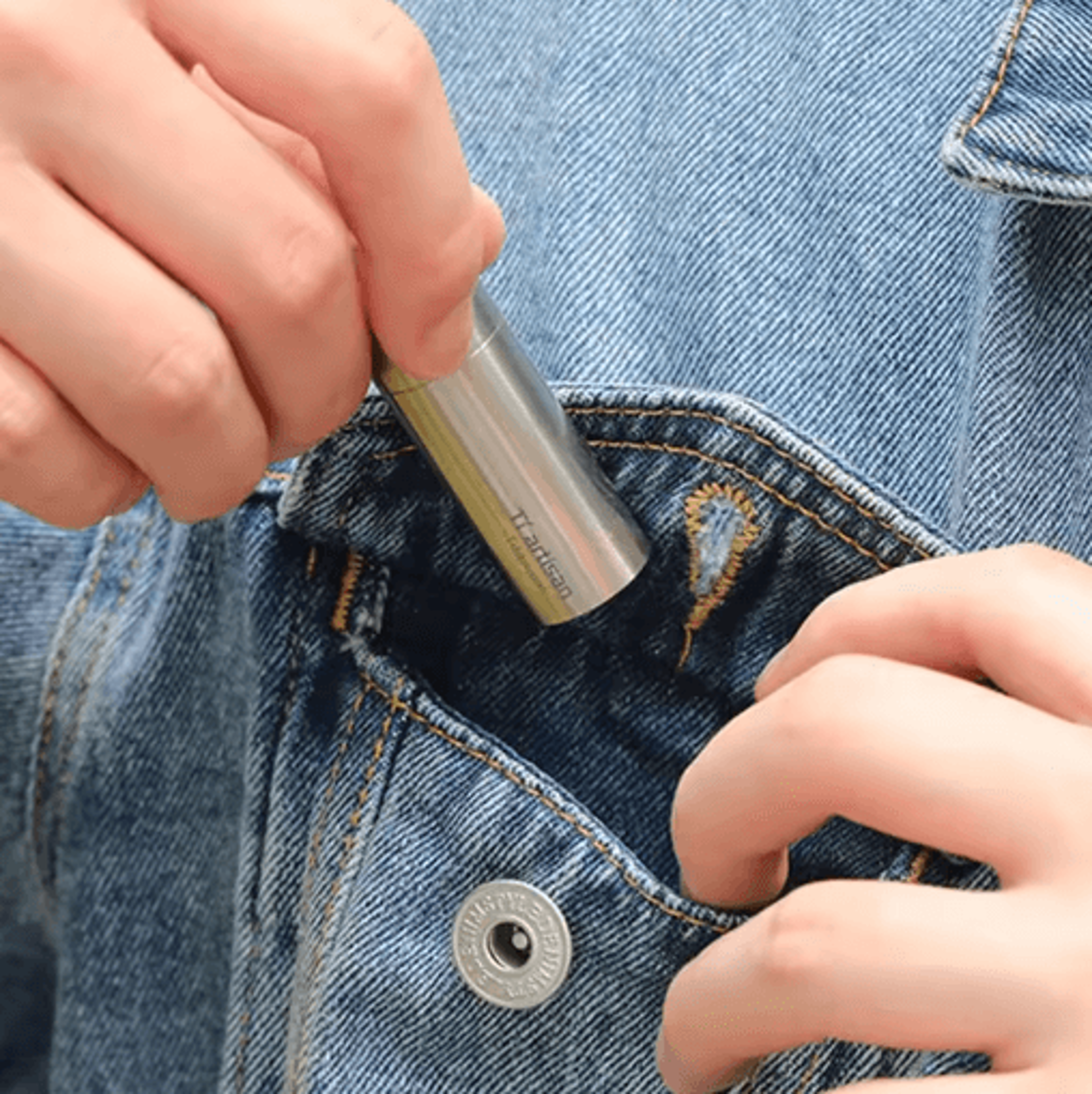 Tiartisan Pure Titanium Waterproof Pill Case  EDC Capsule Storage Keychain For Medication  Small Es 3