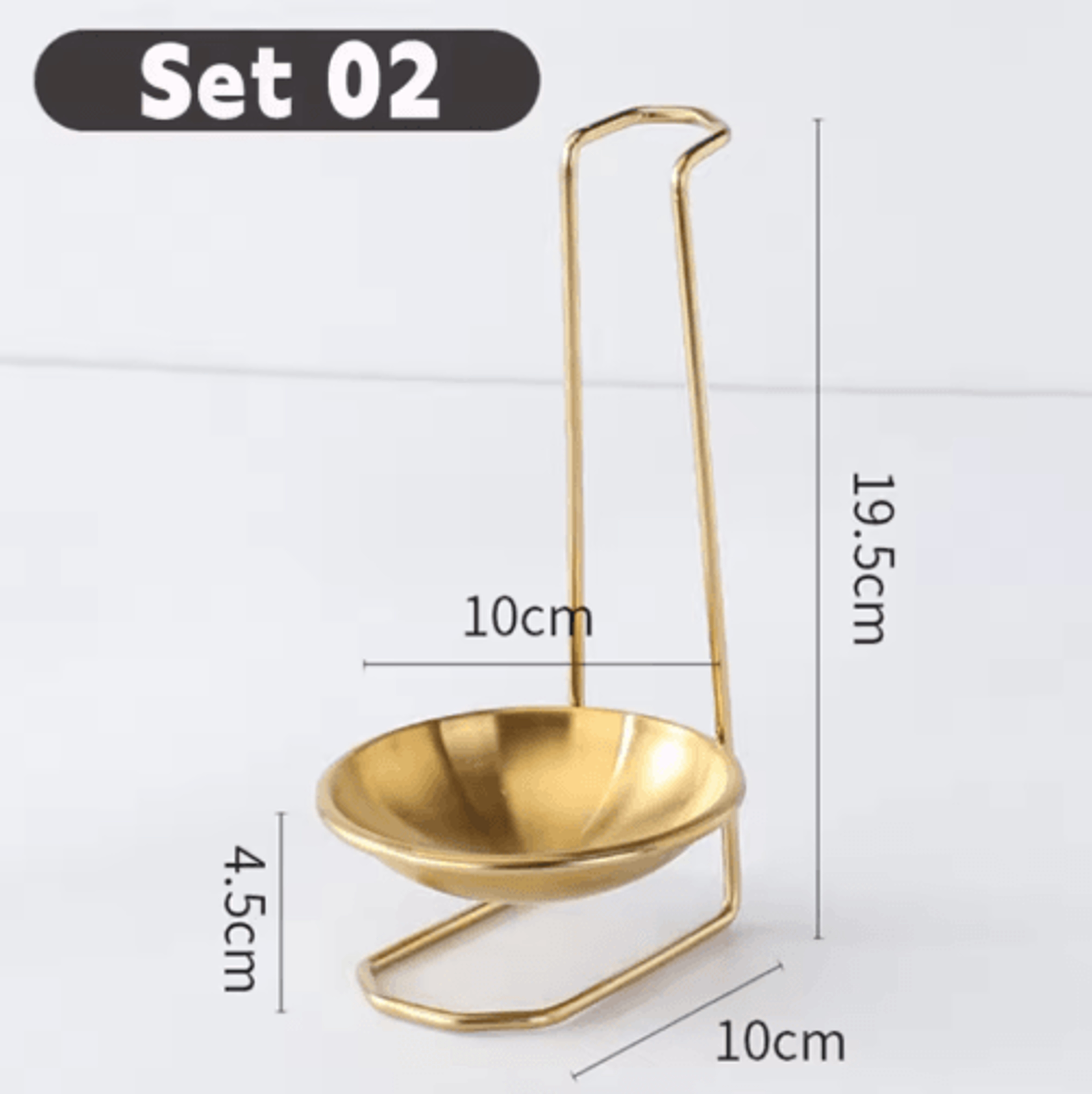 Vertical Ladle  Spoon Rest Stand  SingleDouble Kitchen Utensil Holder For Countertops 3