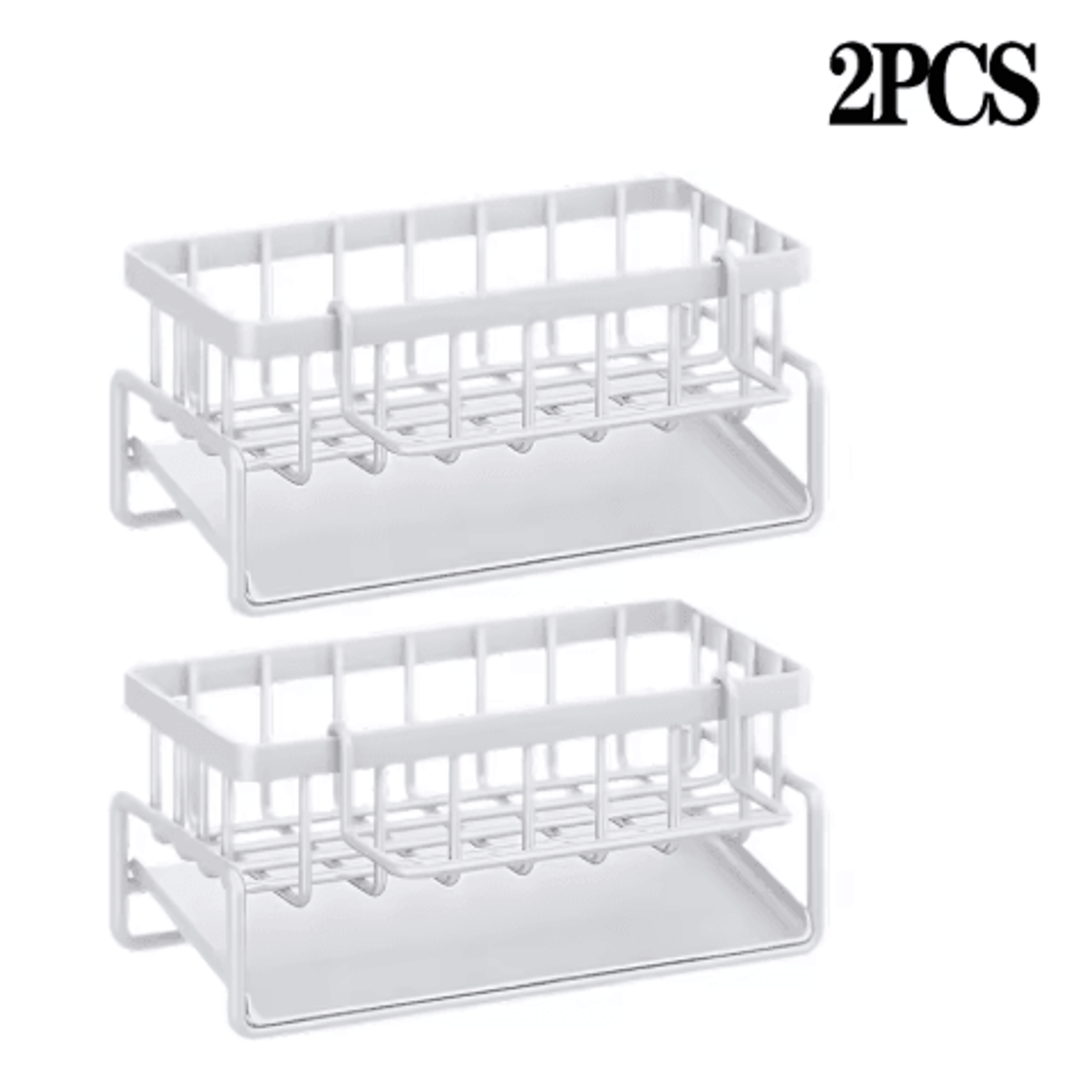 NoDrill Kitchen Sink Caddy Organizer Faucet Drainage Shelf For Sponges Rags  Kitchen Accessories 3