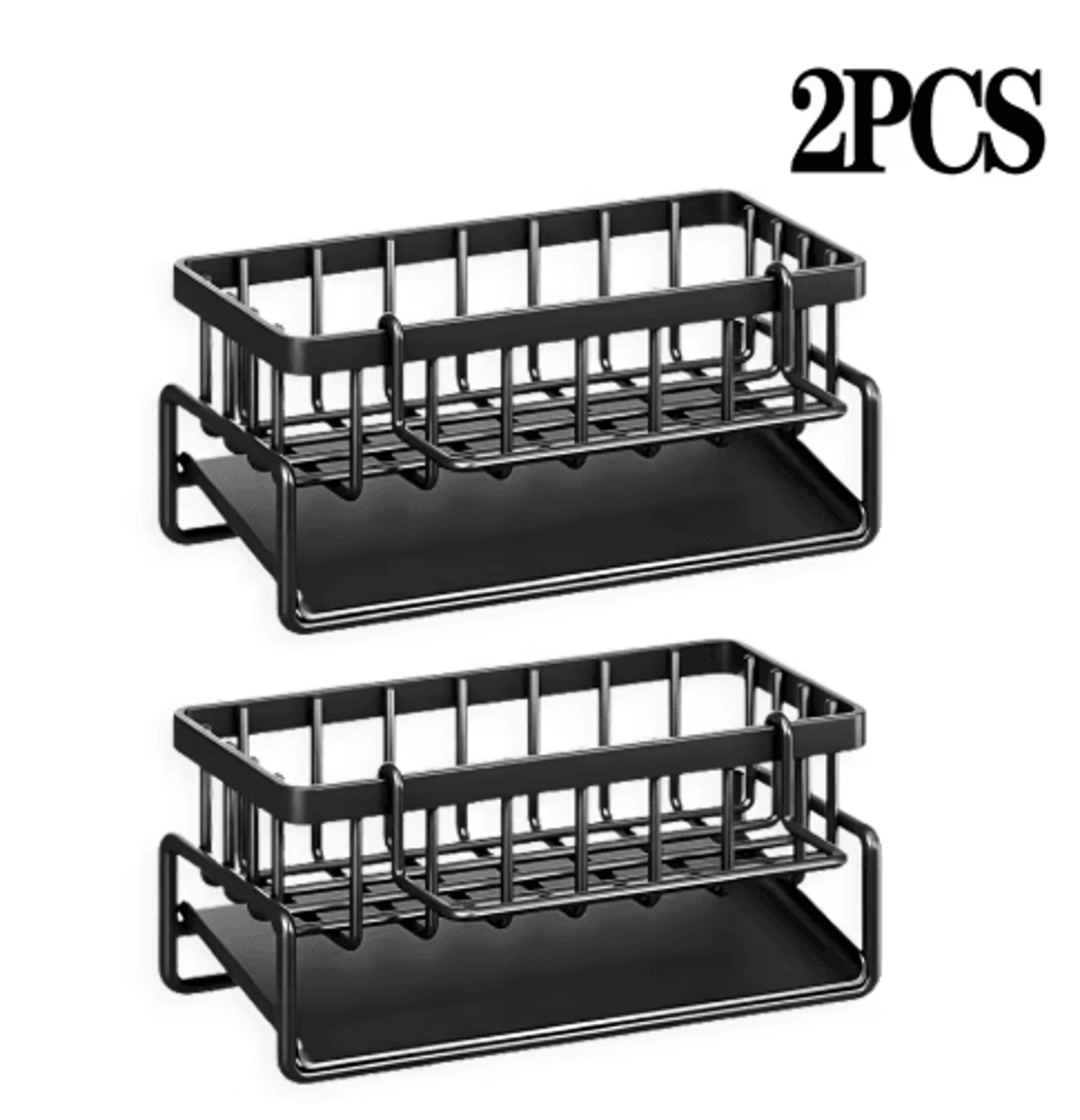 NoDrill Kitchen Sink Caddy Organizer Faucet Drainage Shelf For Sponges Rags  Kitchen Accessories 4