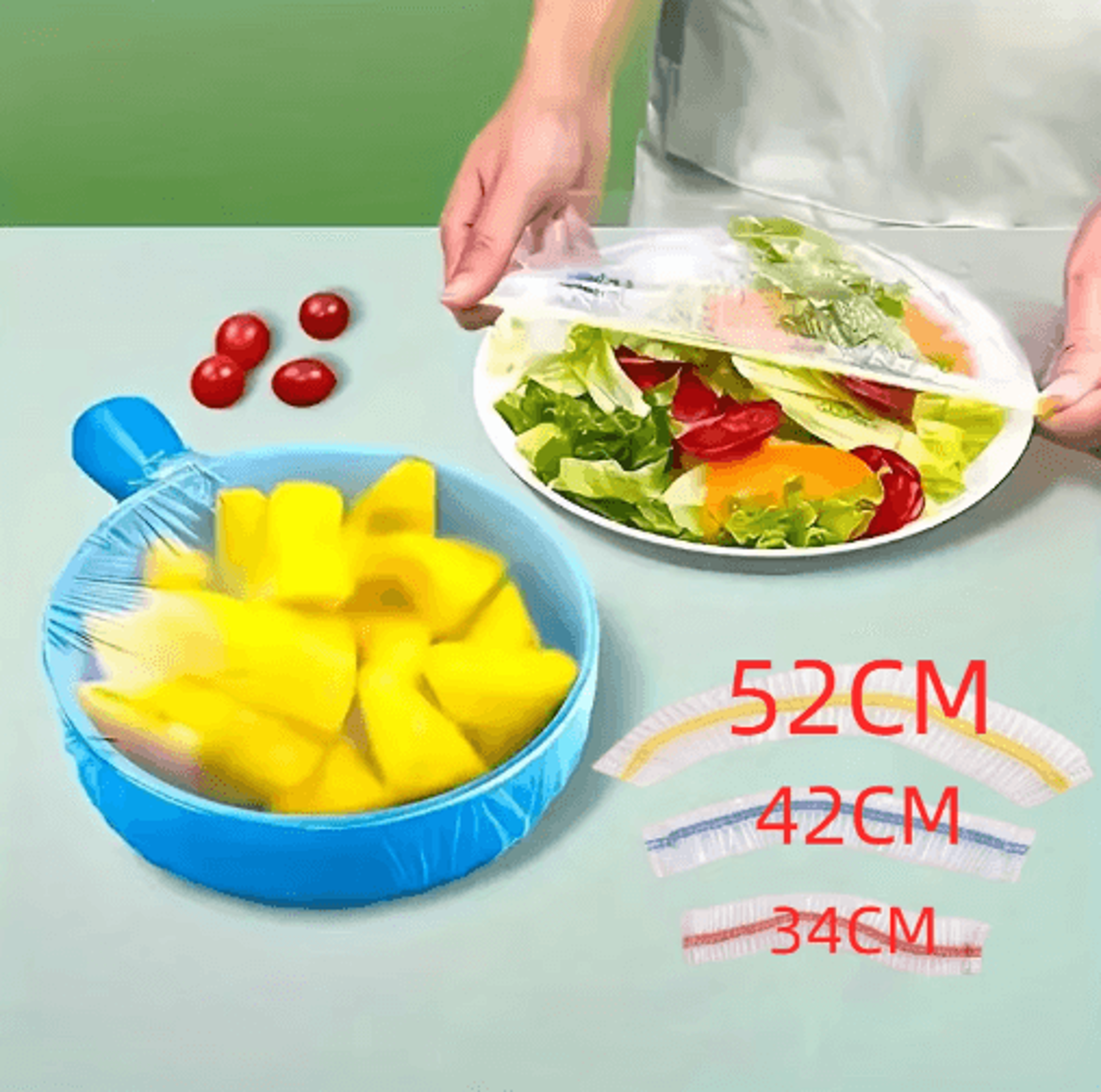 Reusable Elastic Bowl Covers  Stretch Food Covers For Plates Bowls  Bread Proofing 0