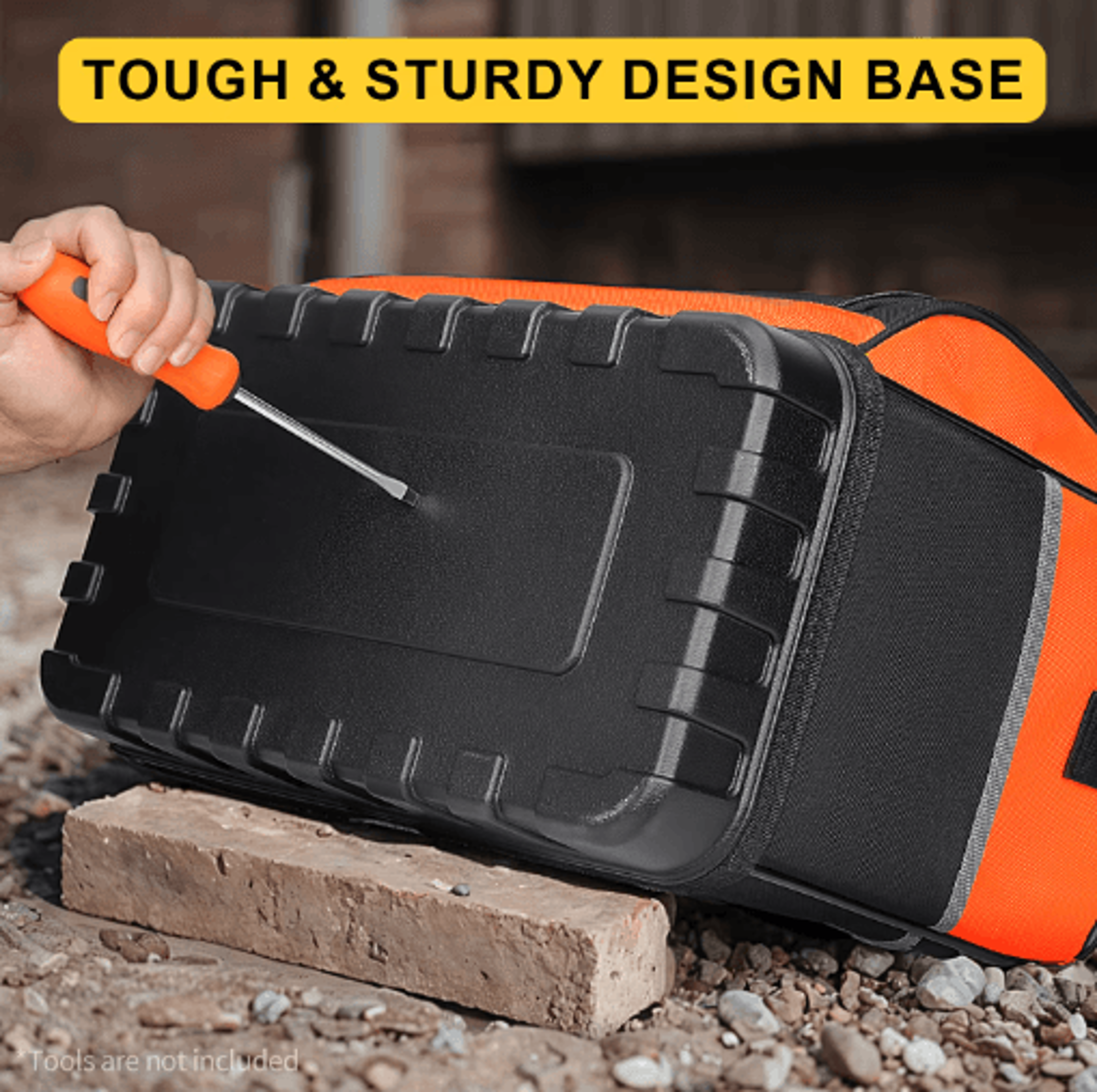 Heavy Duty Open Top Tool Bag With Molded Base  18Pocket Tool Organizer With Adjustable Shoulder Str 6