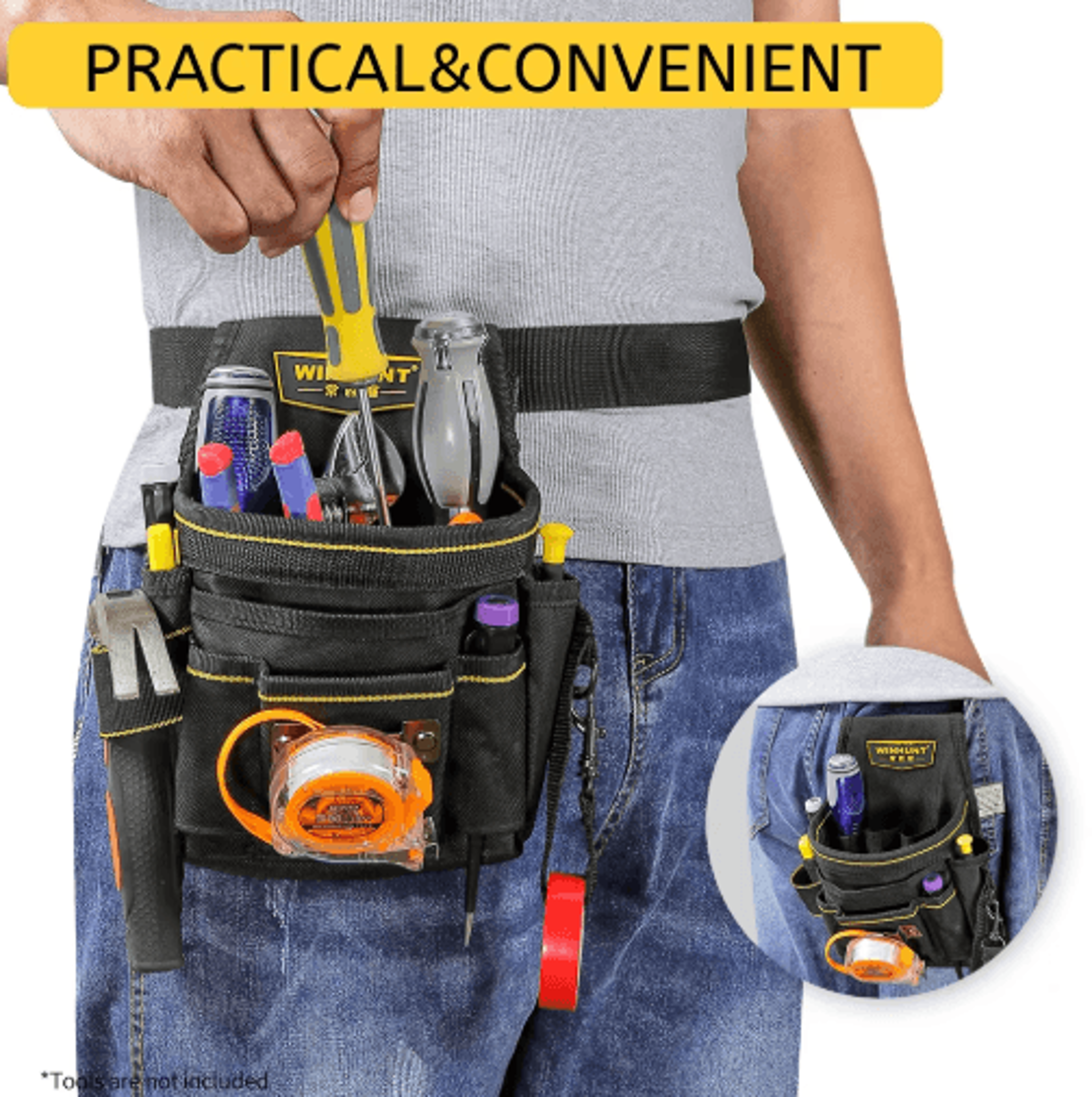 Electrician Tool Waist Bag  Durable Multifunctional Tool Belt Pouch For Portable Tool Organization 0