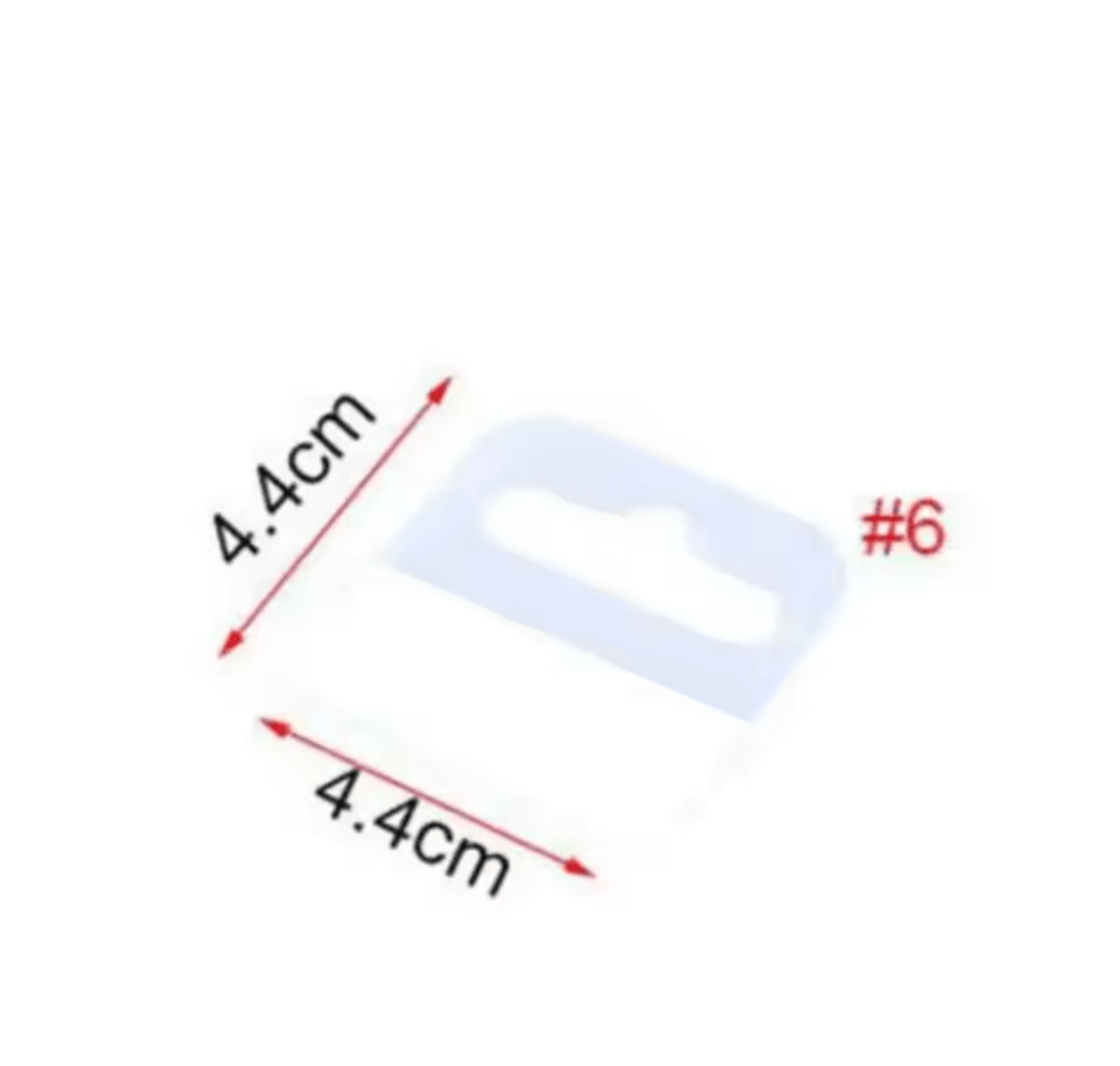 100PCS SelfAdhesive Hanger Tabs  Plastic Display Hang Tabs For Retail Merchandising  Product Packag 2