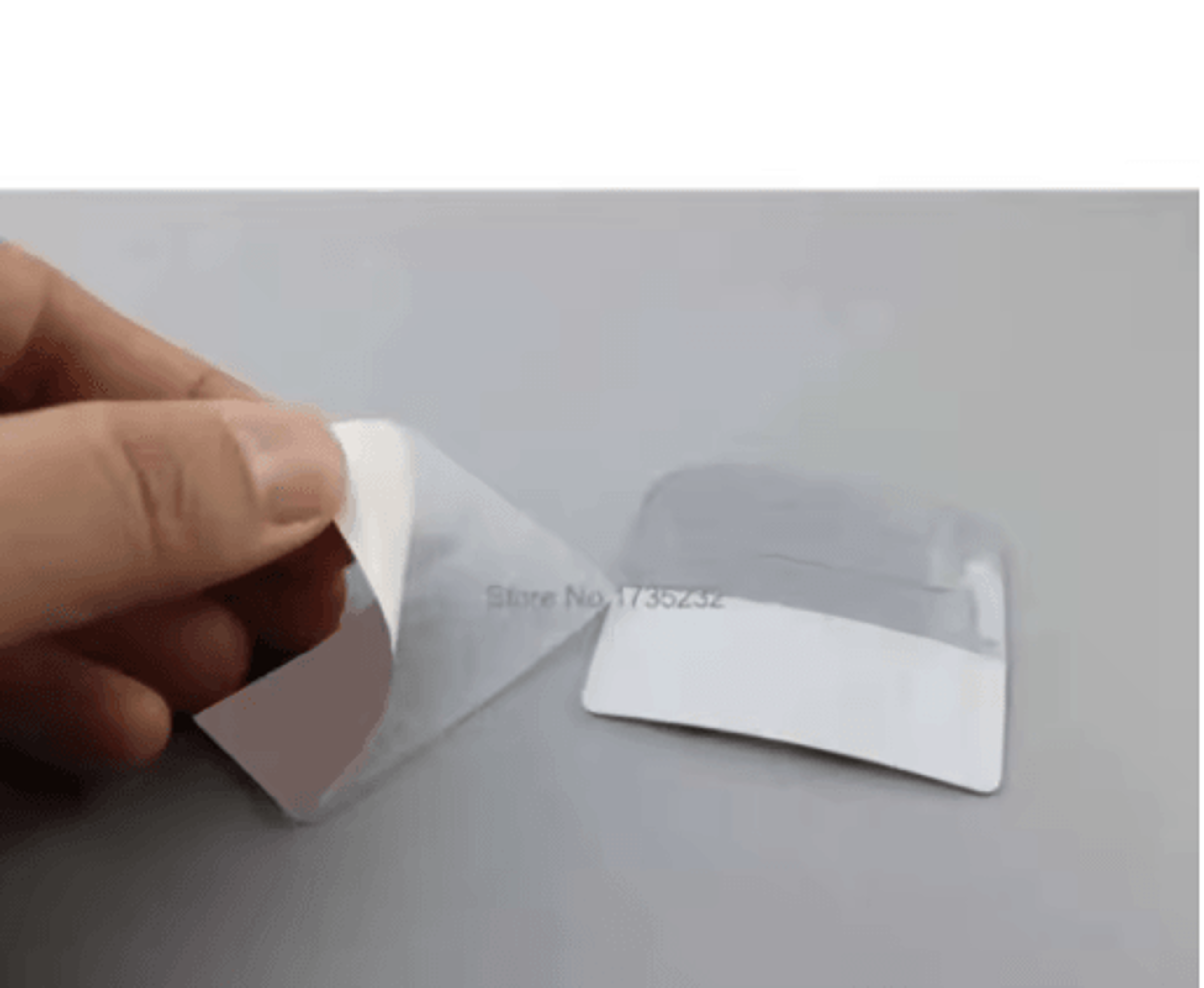 100PCS SelfAdhesive Hanger Tabs  Plastic Display Hang Tabs For Retail Merchandising  Product Packag 3