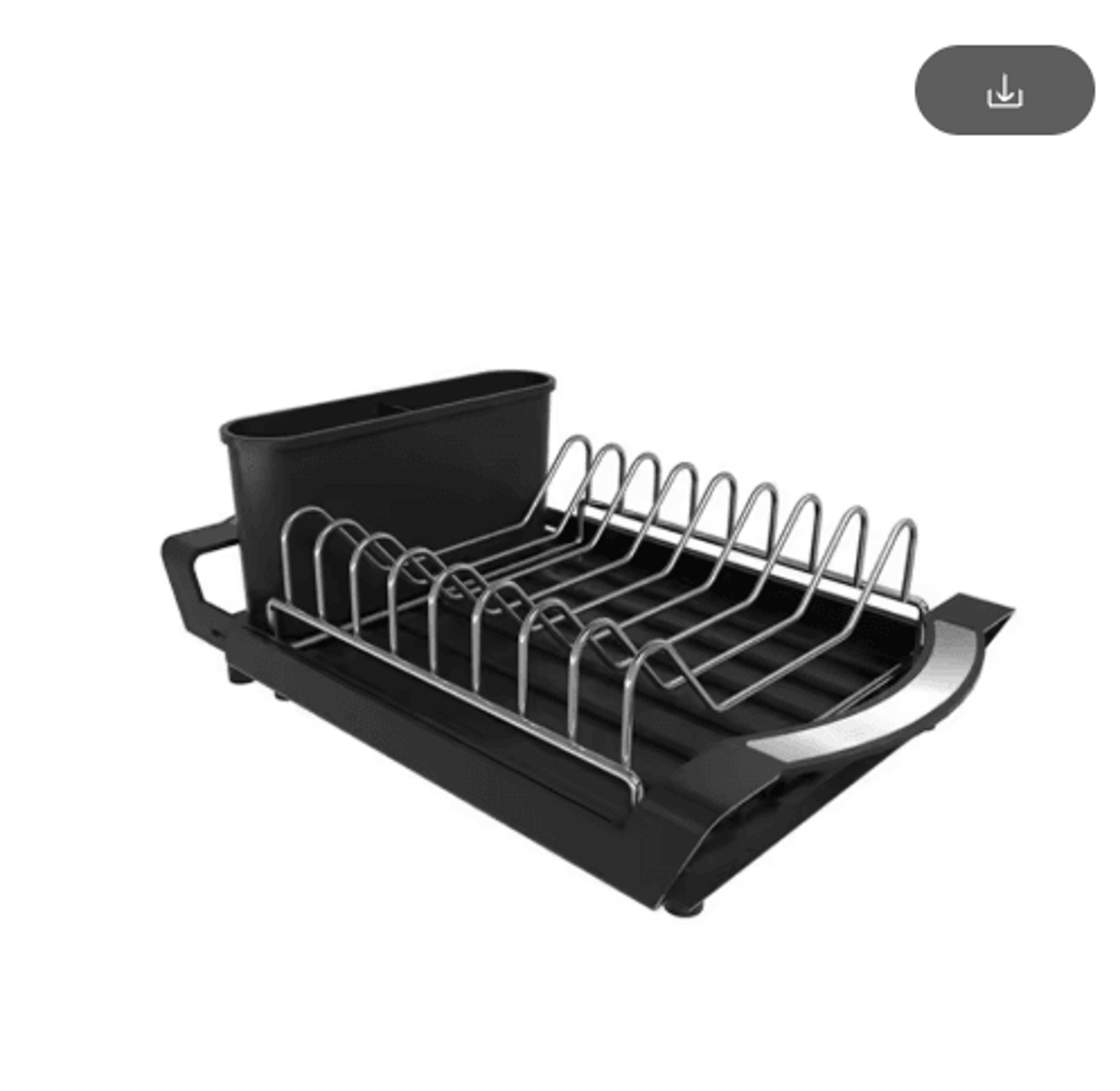 Extendable Dish Drying Rack  Large Capacity Dish Drainer With Utensil Storage Holder 2