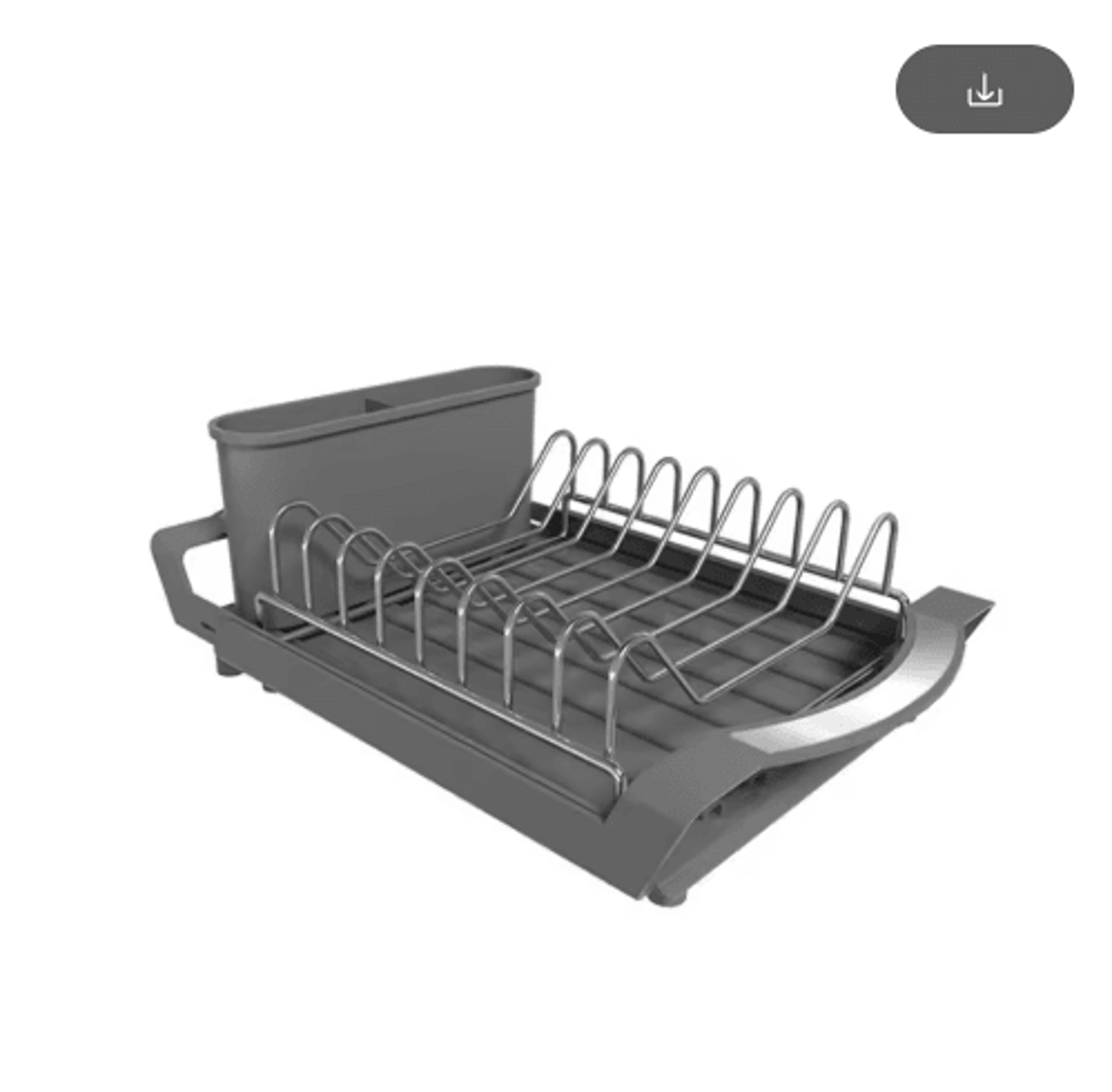 Extendable Dish Drying Rack  Large Capacity Dish Drainer With Utensil Storage Holder 3