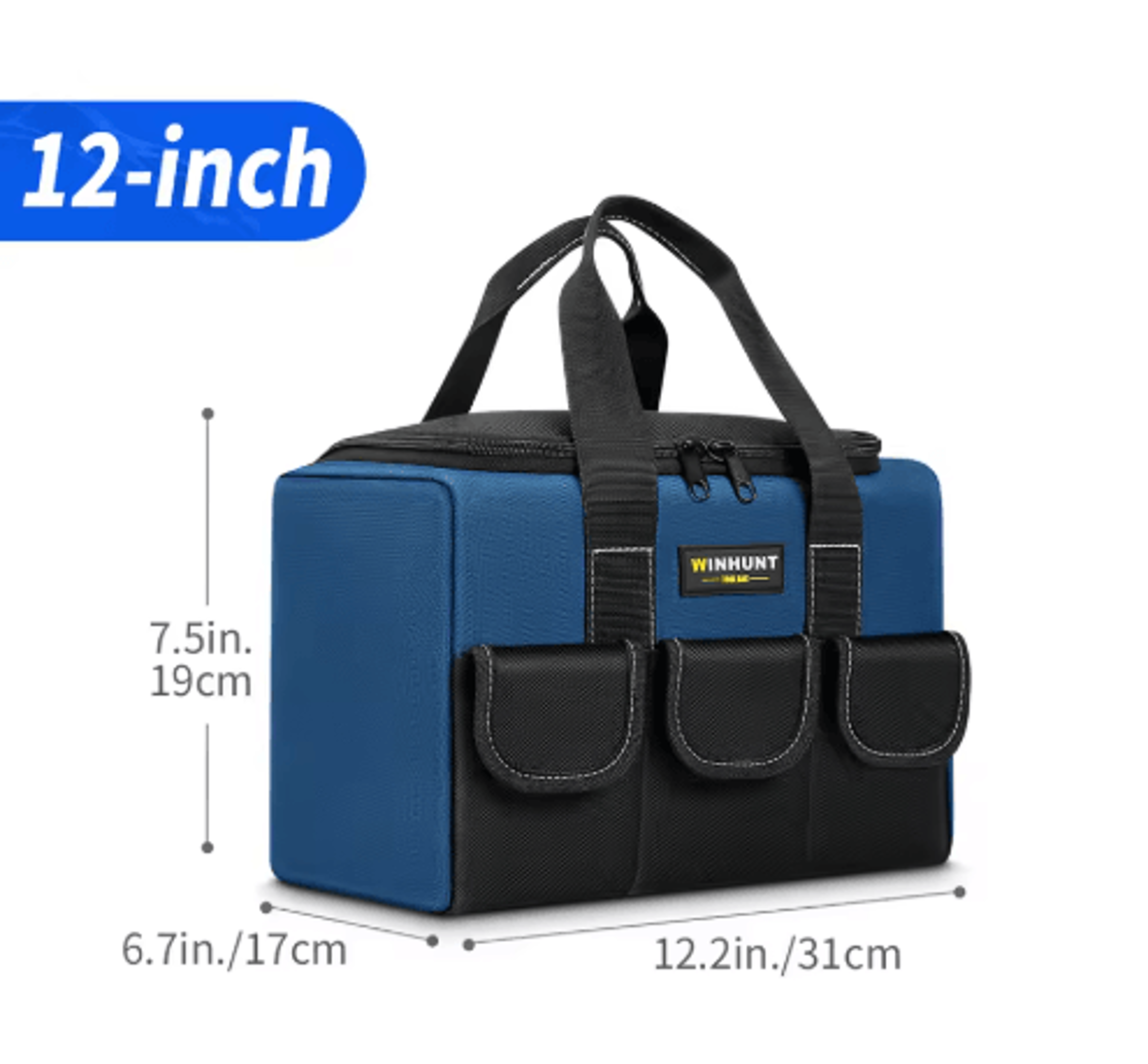 Heavy Duty Wide Mouth Canvas Tool Bag  Large Capacity Electrician Tool Organizer 2