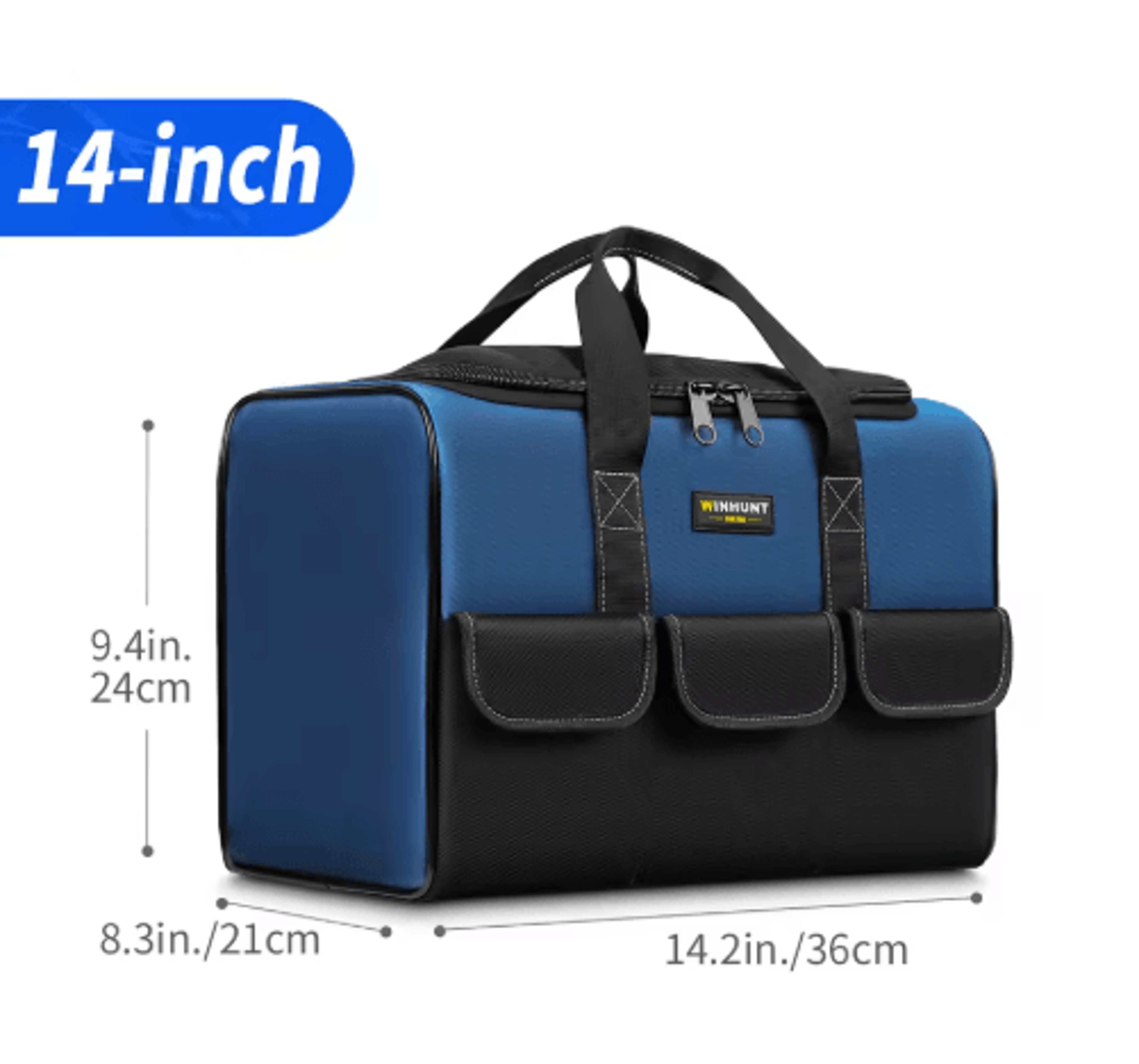Heavy Duty Wide Mouth Canvas Tool Bag  Large Capacity Electrician Tool Organizer 3