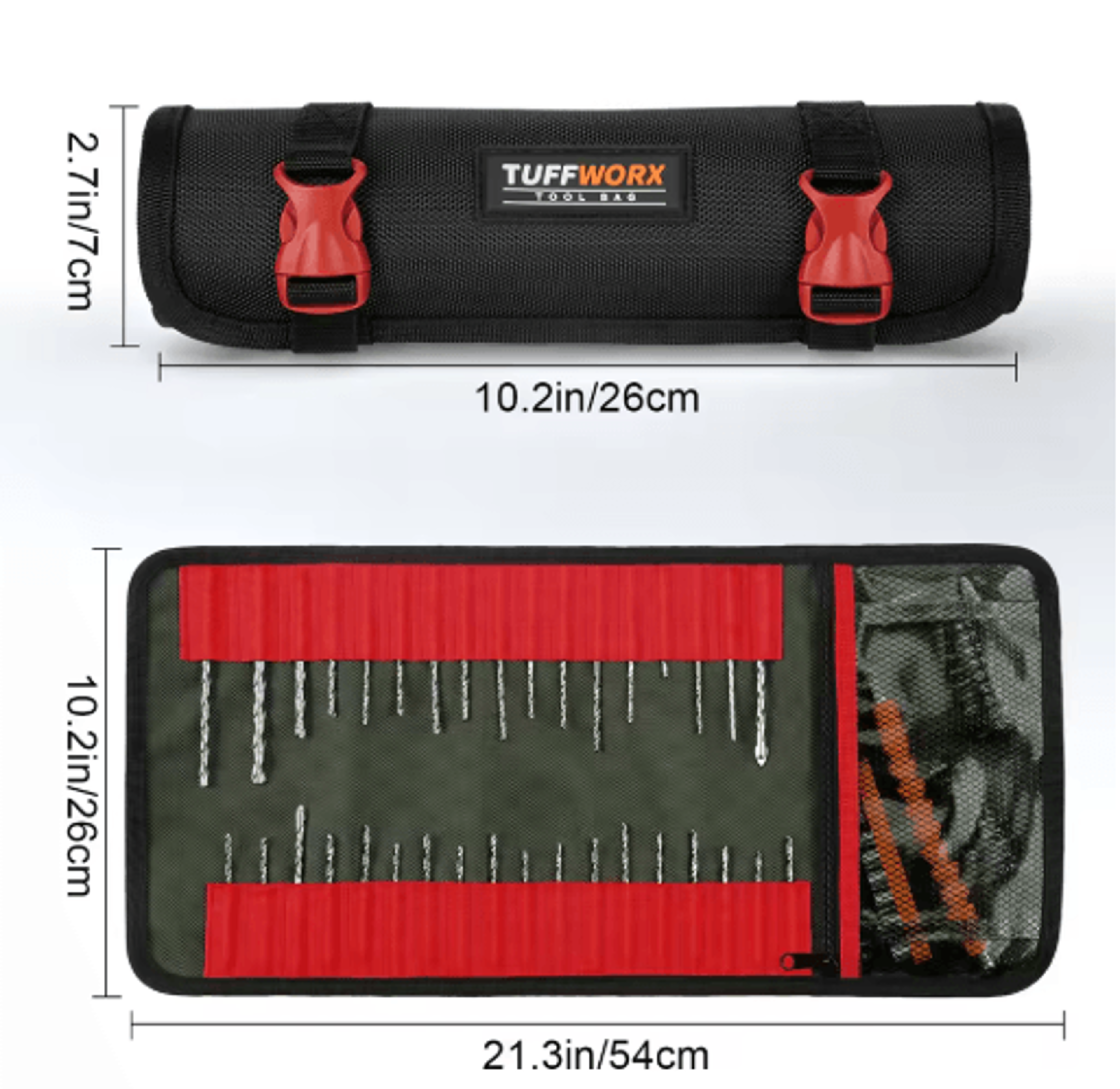 Heavy Duty Tool Roll Up Bag  Portable Foldable Tool Organizer For Mechanics DIY  Fathers Day Gifts 1