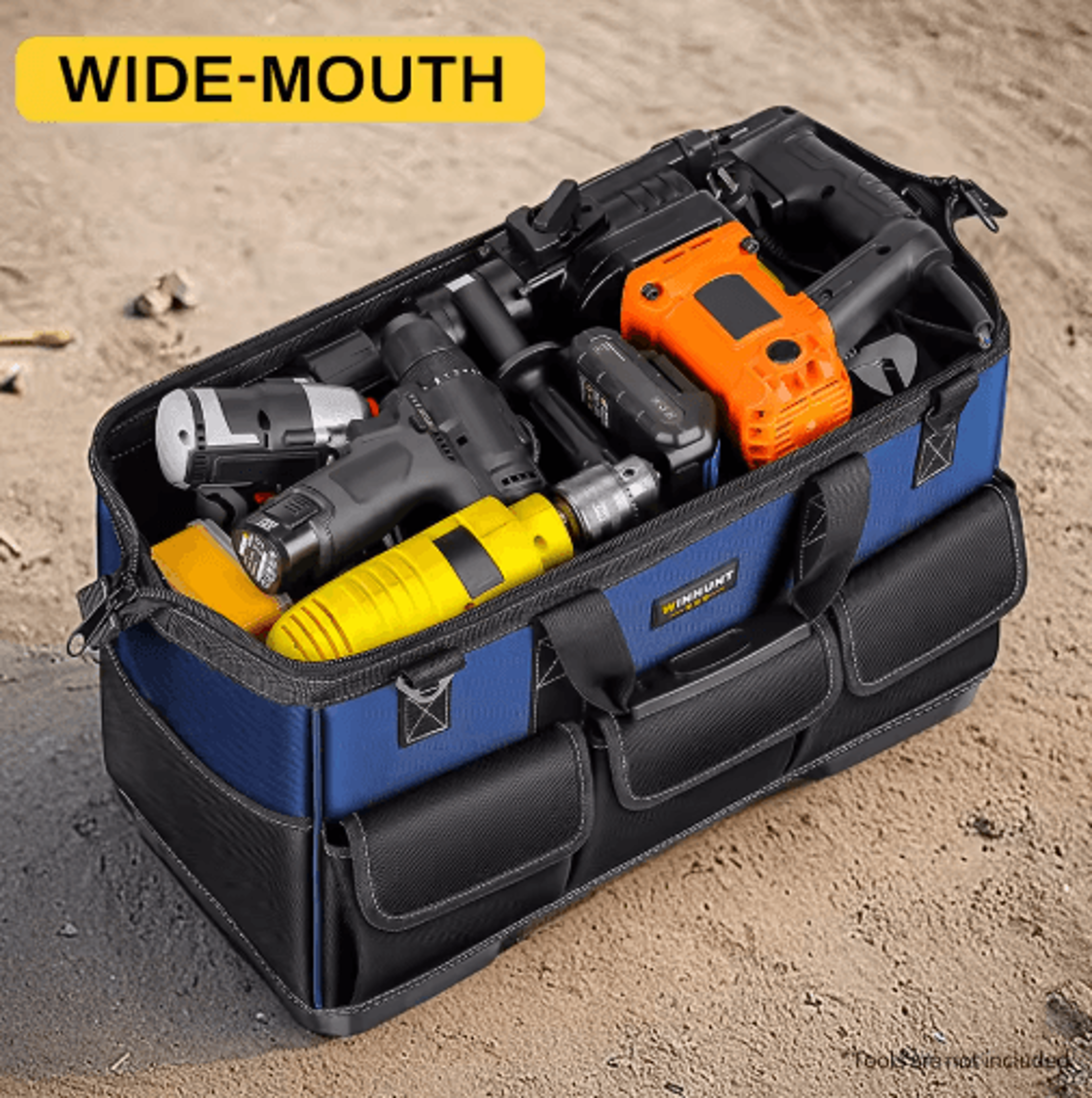 WINHUNT HeavyDuty Canvas Electrician Tool Bag  Large Capacity MultiFunctional Tool Organizer 7