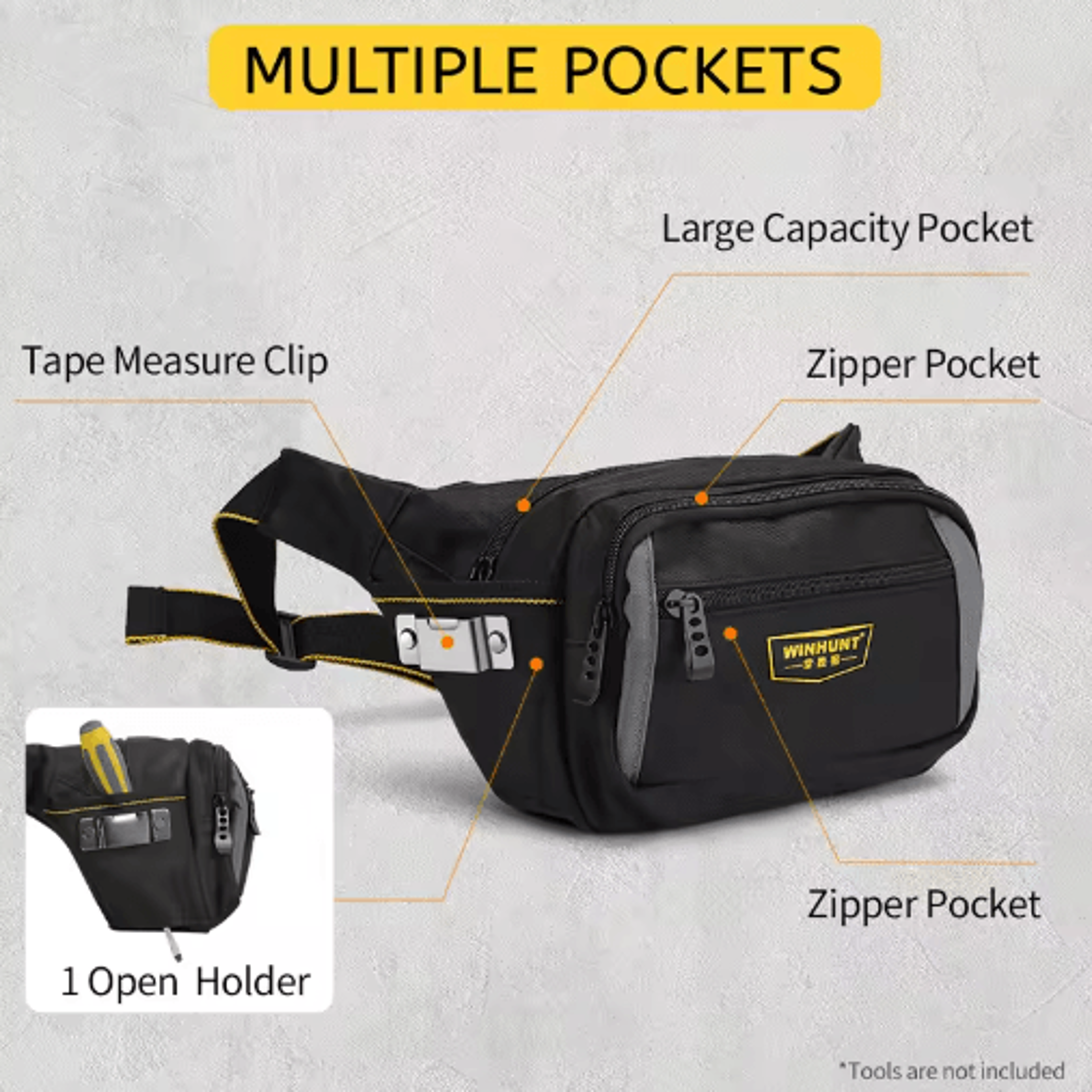 HeavyDuty Electrician Waist Bag  Durable Oxford Cloth Tool Organizer With MultiPocket Storage For H 3