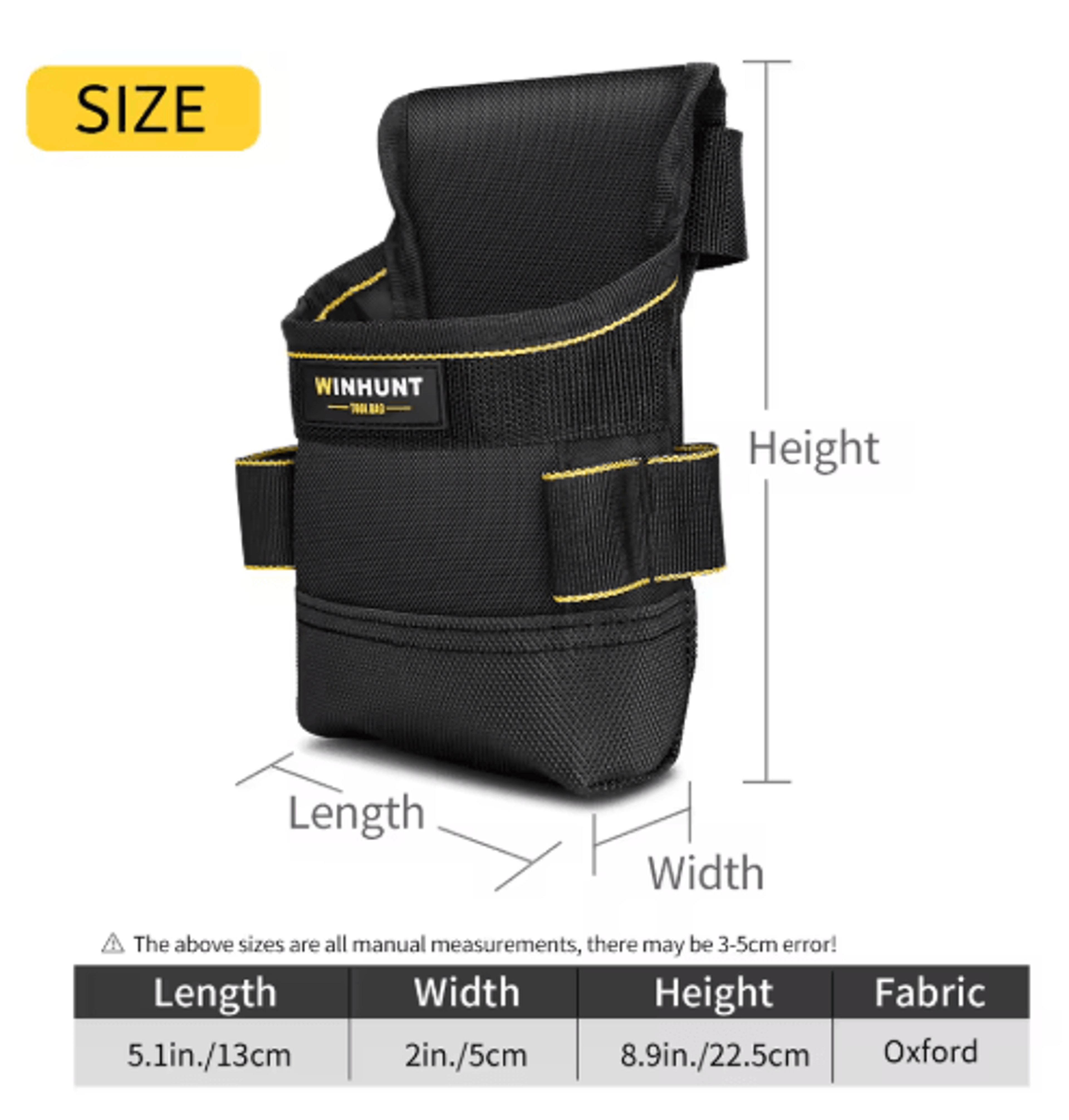 1pc Multifunctional Tool Pouch With Adjustable Belt  HeavyDuty Tool Belt Pouch For Wrenches Screwdr 2