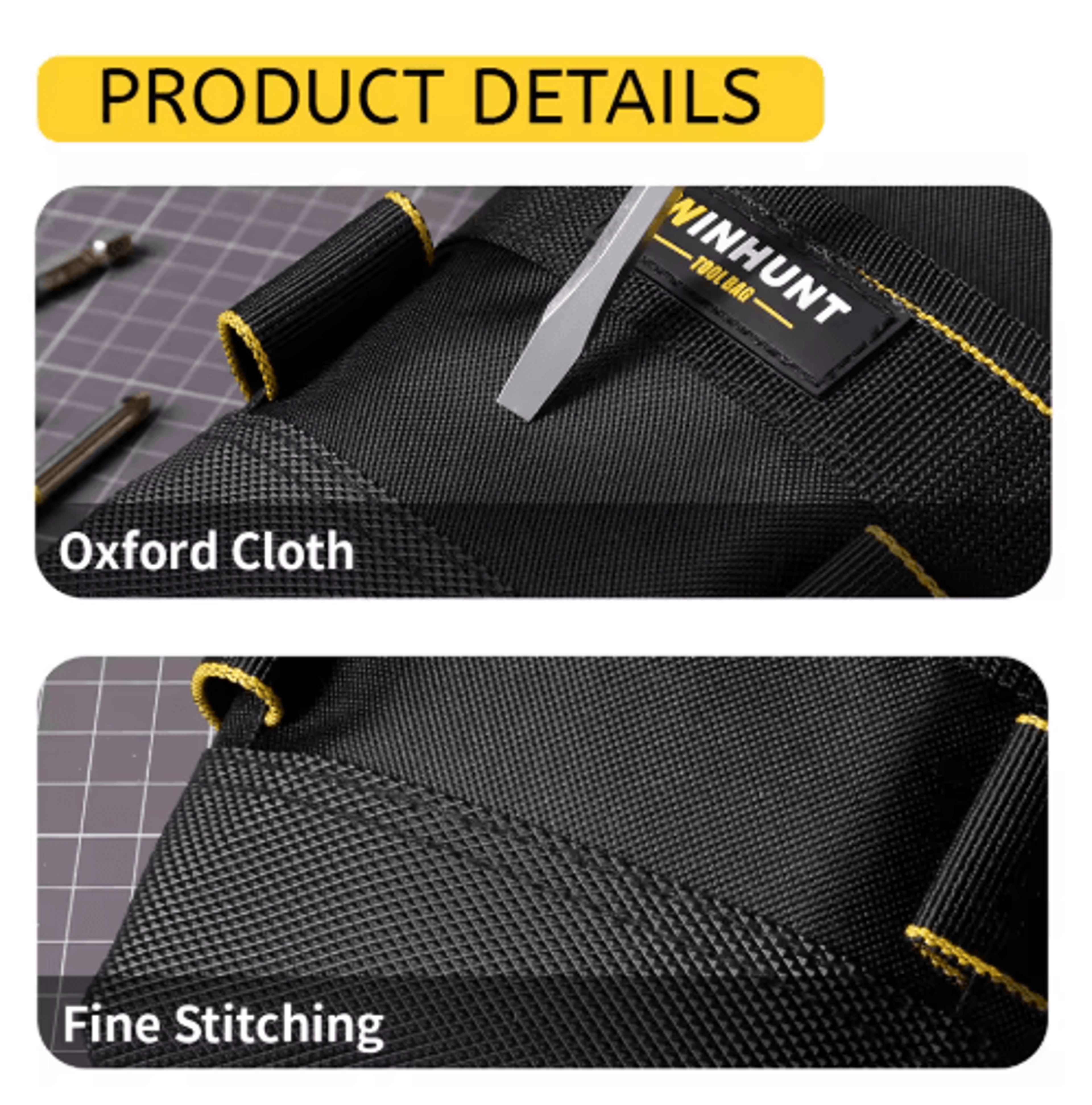 1pc Multifunctional Tool Pouch With Adjustable Belt  HeavyDuty Tool Belt Pouch For Wrenches Screwdr 4