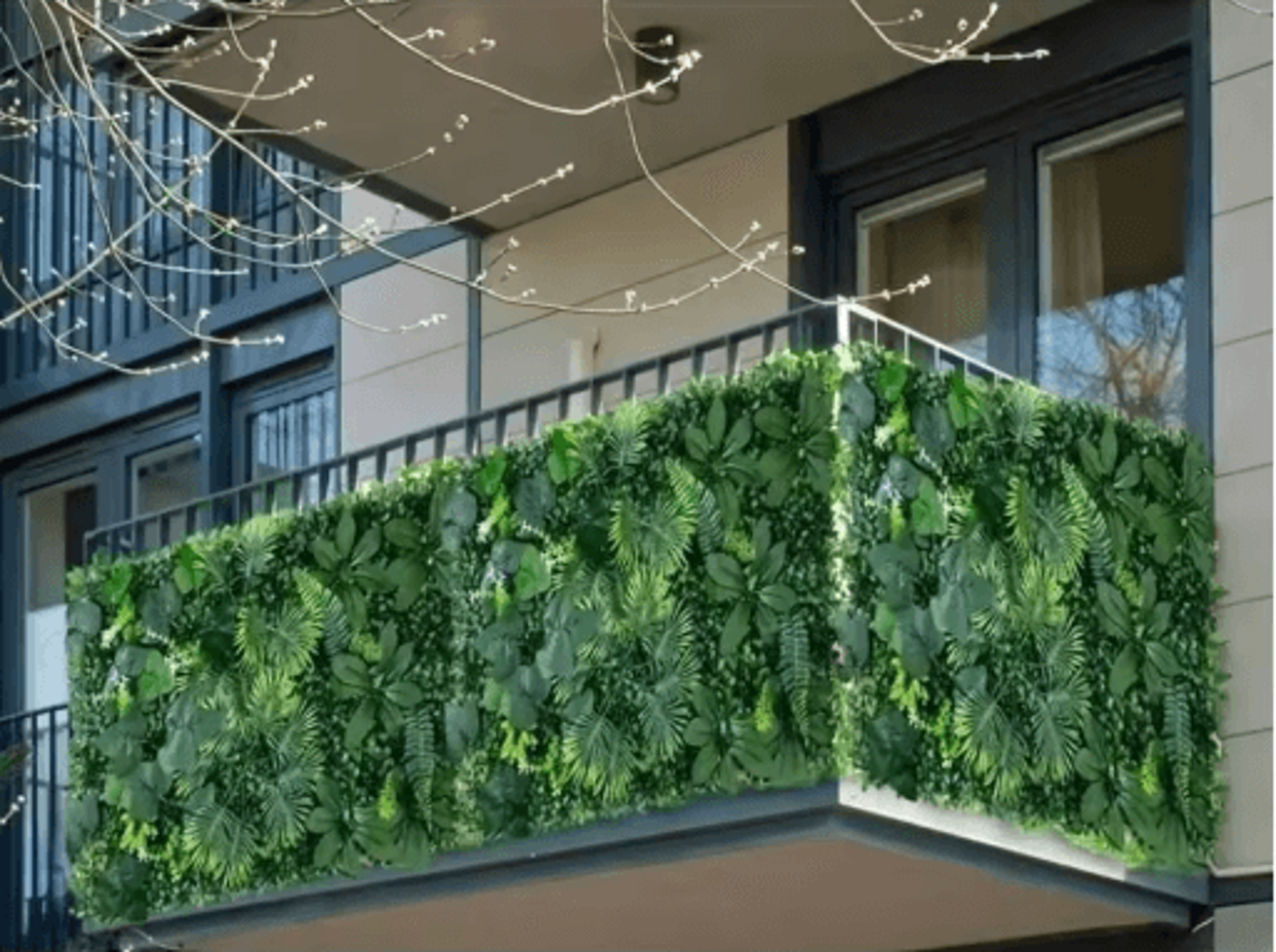 Artificial Green Wall Panels  Realistic Faux Greenery Wall For Home Garden Patio  Event Decor 11