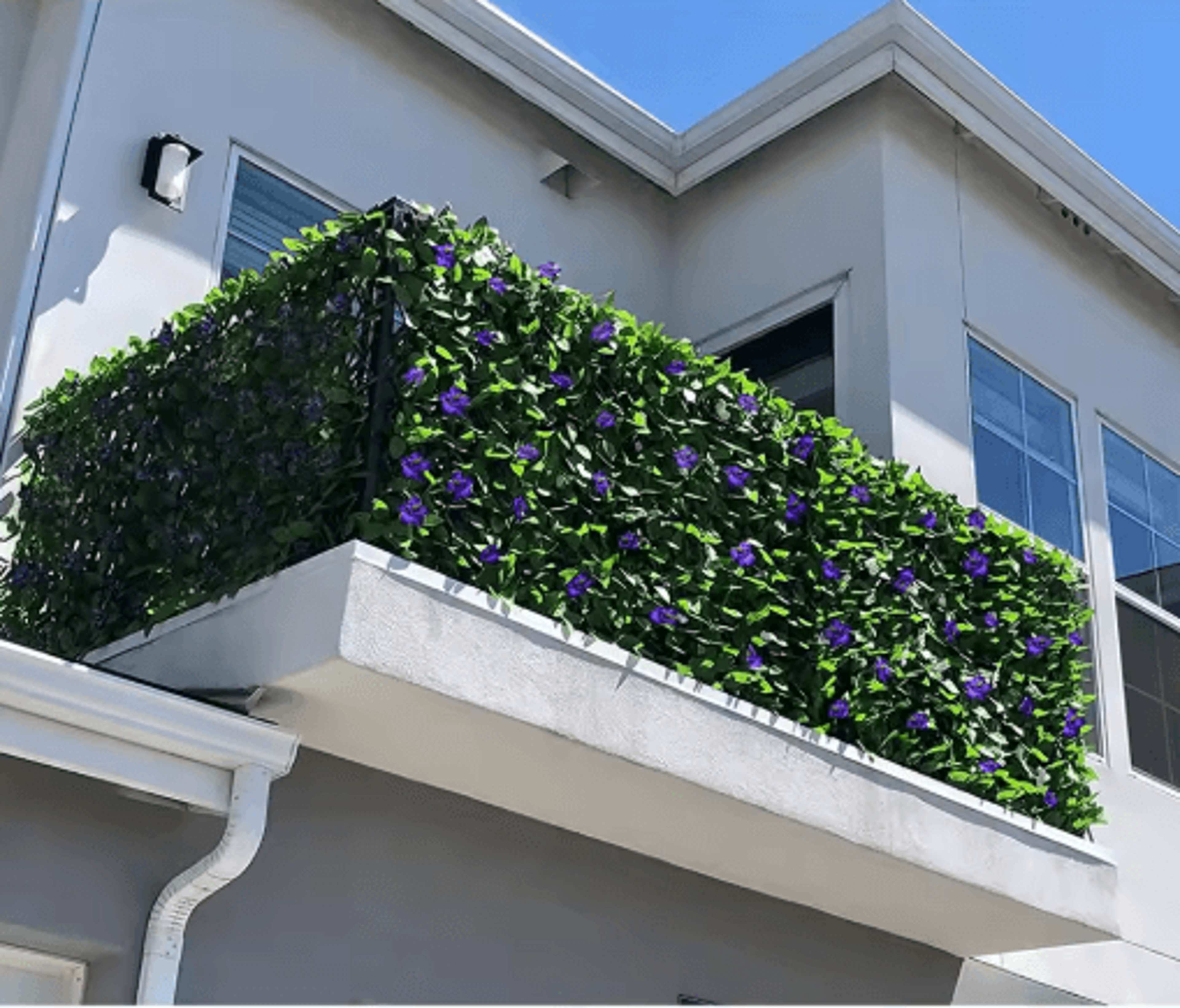 1PC Expandable Privacy Screen  Artificial Ivy Fence For Balcony Garden  Outdoor Wall Decor 5
