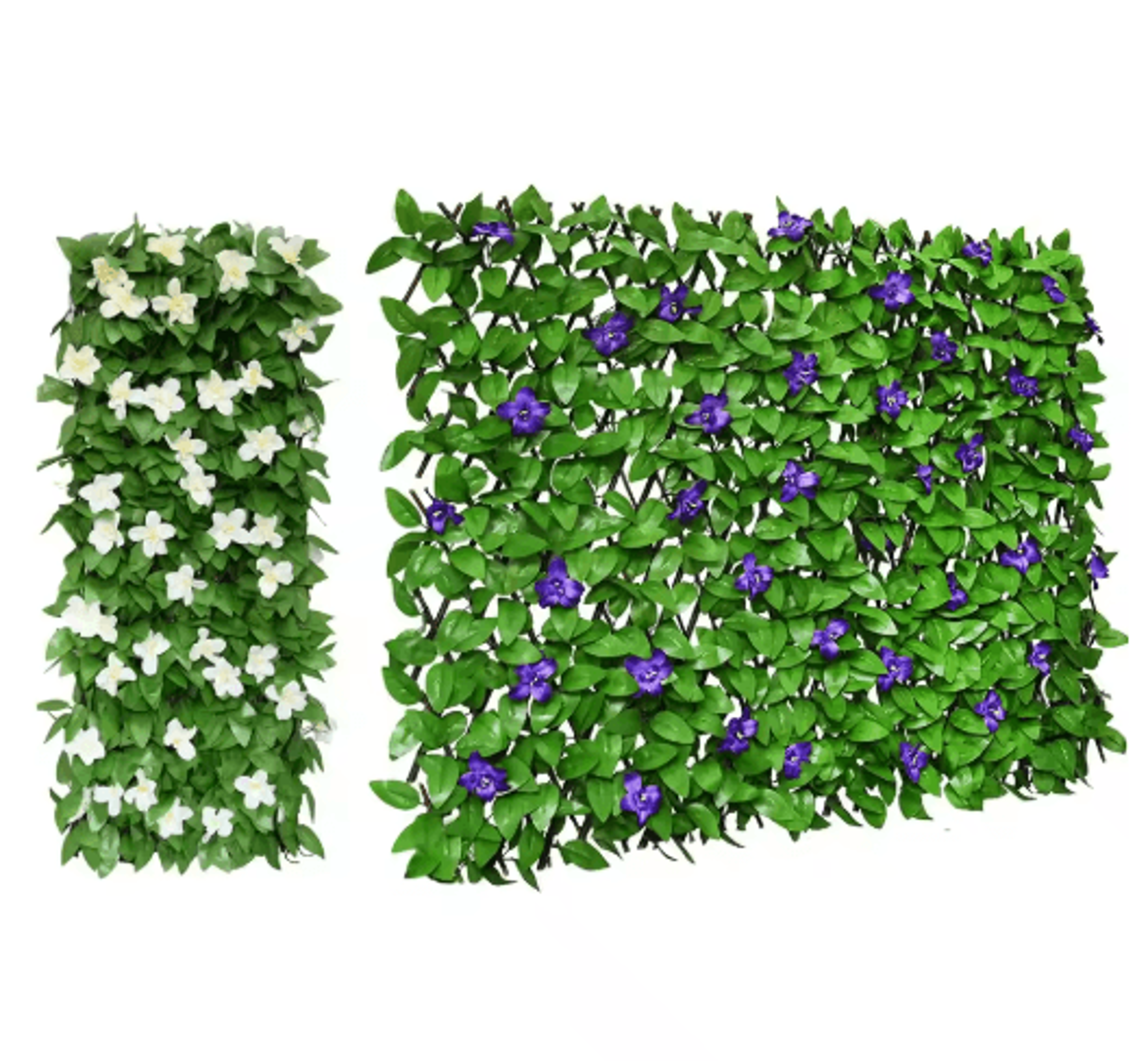 1PC Expandable Privacy Screen  Artificial Ivy Fence For Balcony Garden  Outdoor Wall Decor 0