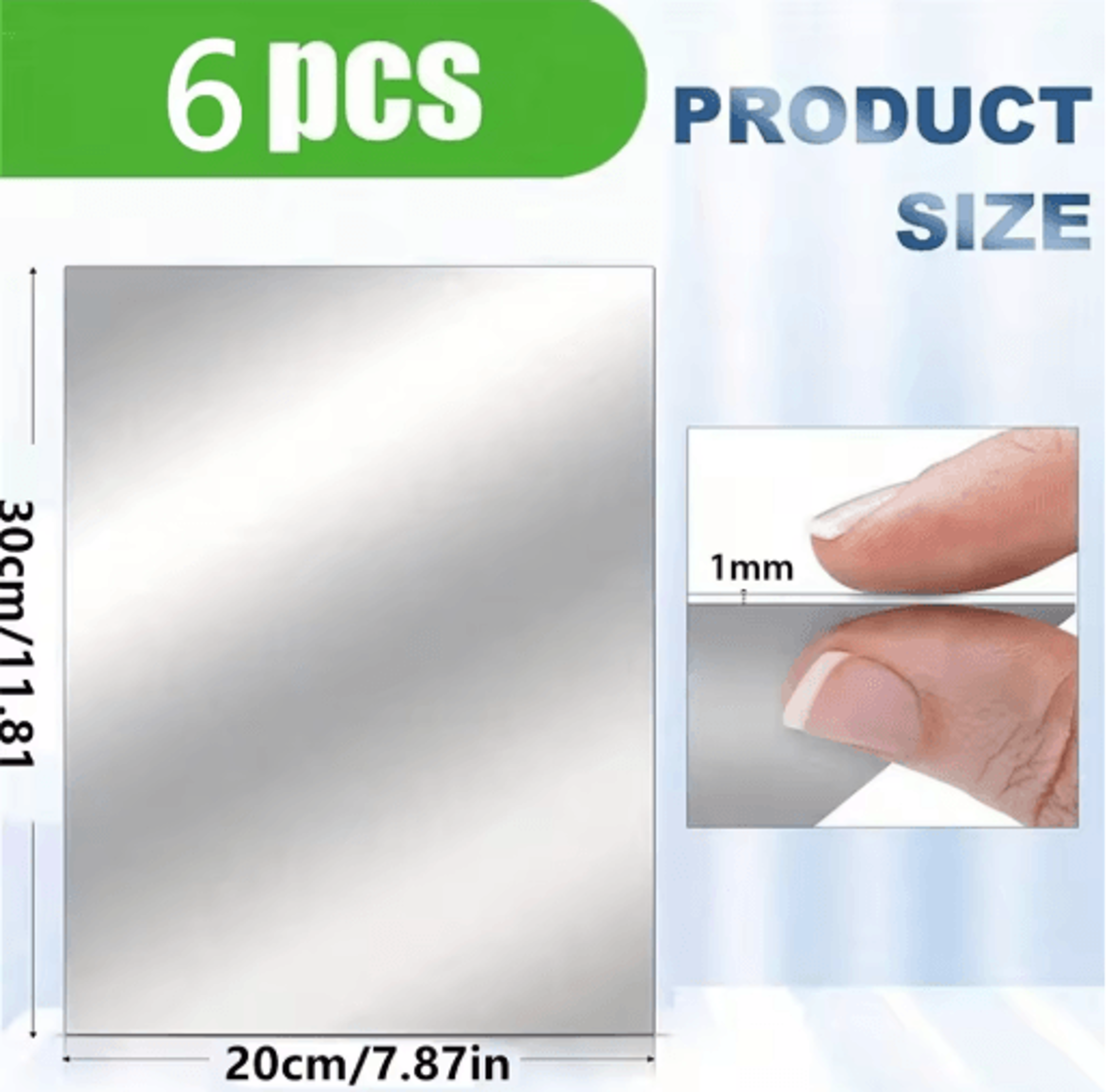 6pcs10pcs Acrylic Mirror Wall Stickers  SelfAdhesive Mirror Wall Decor Flexible Decorative Tiles Fo 3