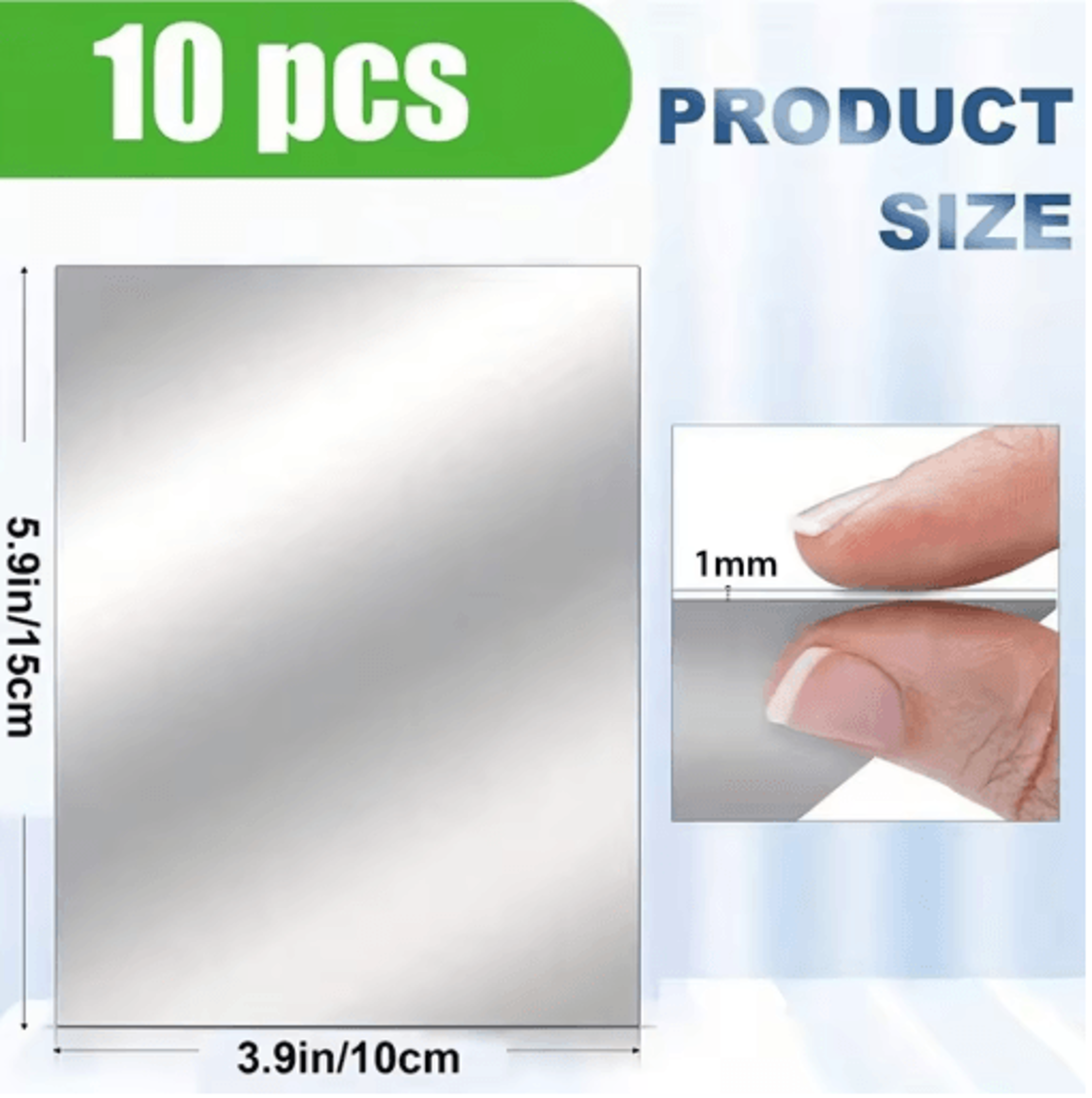 6pcs10pcs Acrylic Mirror Wall Stickers  SelfAdhesive Mirror Wall Decor Flexible Decorative Tiles Fo 4