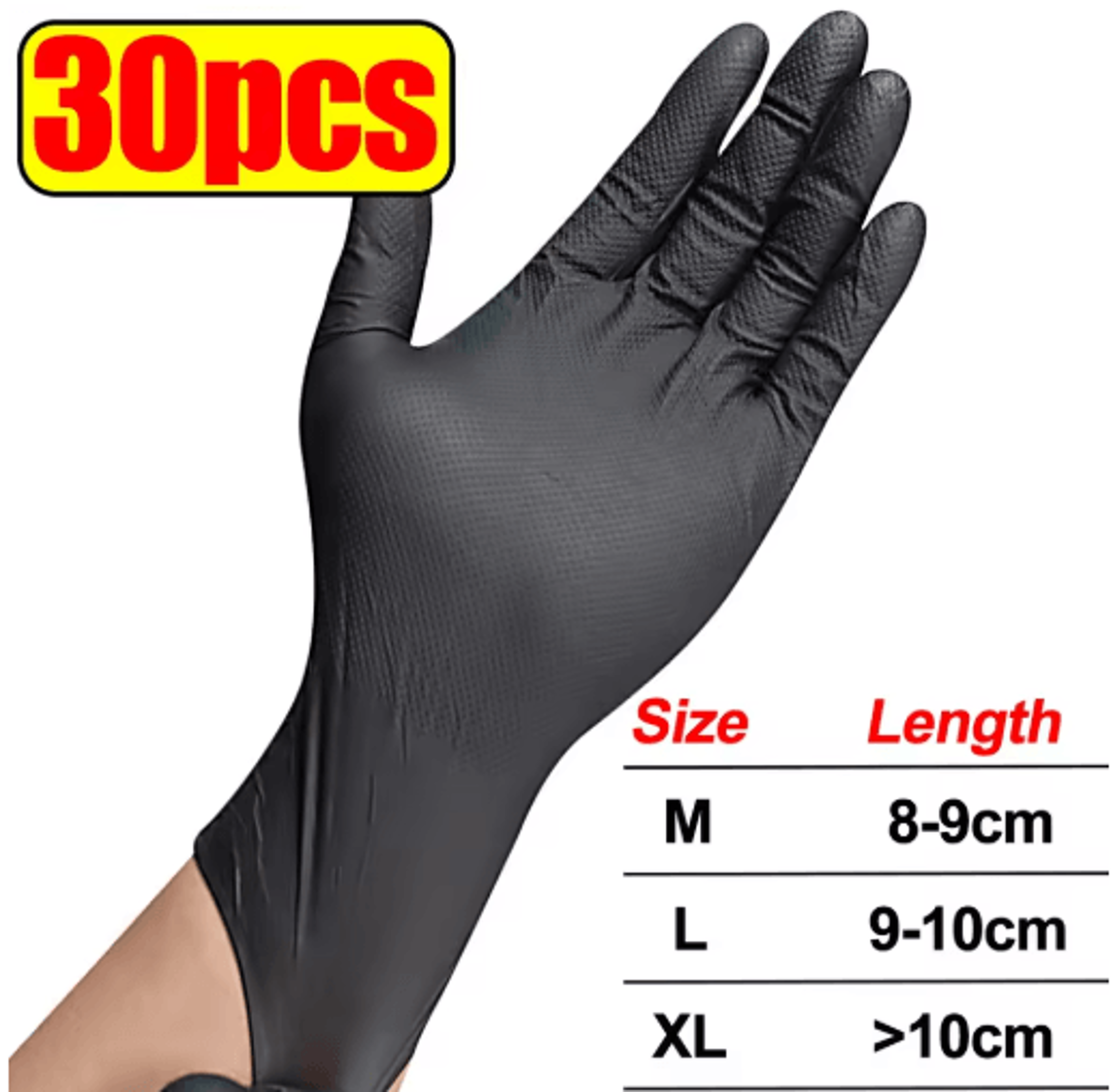 HeavyDuty Nitrile Gloves  8 Mil Disposable Work Gloves With Textured Grip For Mechanics Gardening   2