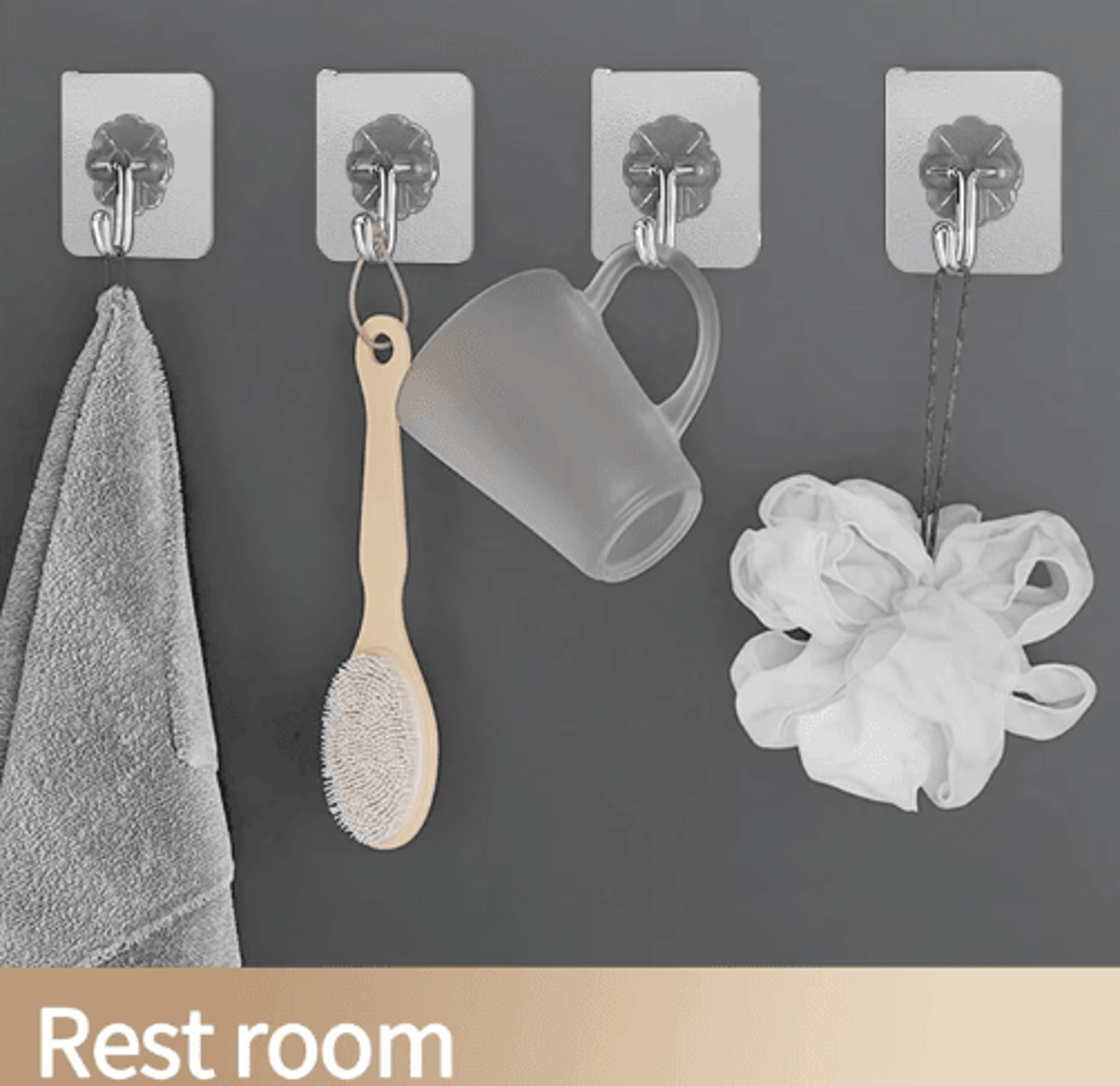 Transparent SelfAdhesive Wall Hooks  Stainless Steel MultiPurpose Hangers For Kitchen Bathroom  Hom 5